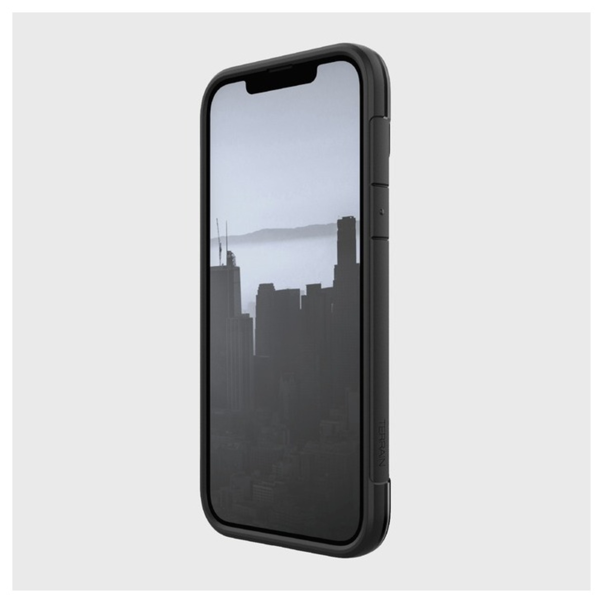 RAPTIC Coque terrain biod&eacute;gradable 3M Noir Clear iPhone 13 Pro Max - Neuf