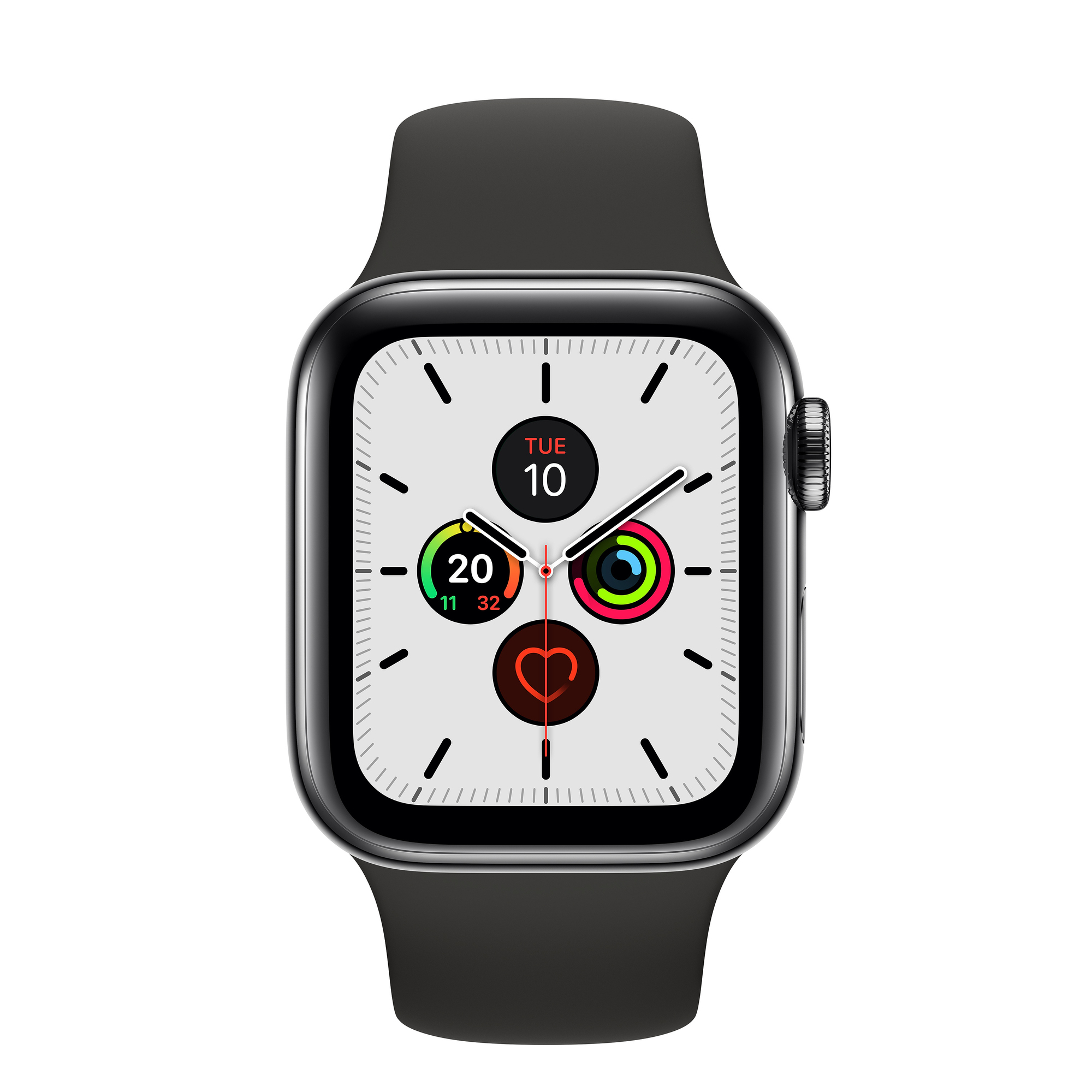 Apple Watch Series 5 OLED 40 mm Numérique 324 x 394 pixels Écran tactile 4G Wifi GPS satellite Bon état - vue 1