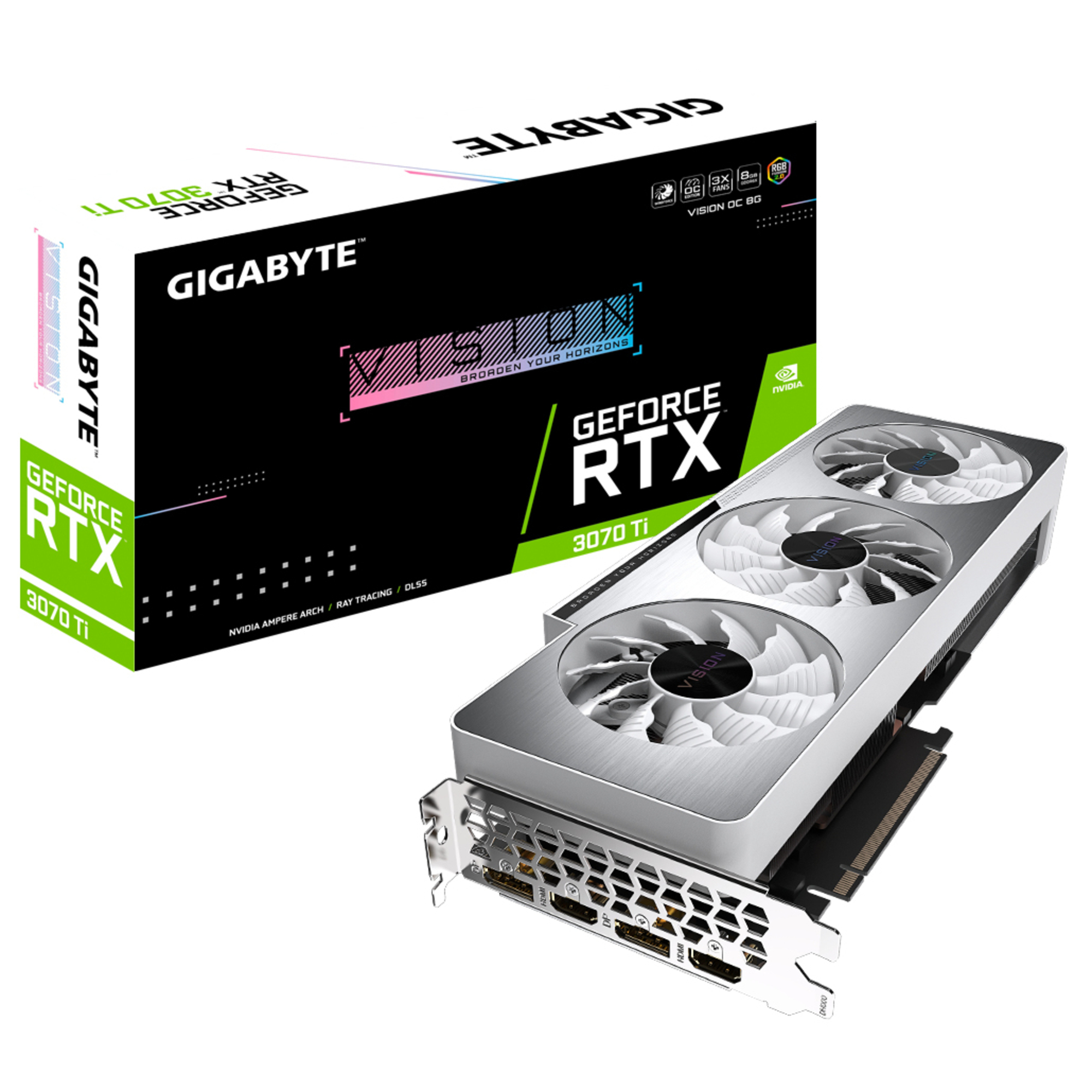 GIGABYTE AORUS XTREME GV N307TVISION OC 8GD carte graphique NVIDIA GeForce RTX 3070 Ti 8 Go GDDR6X Neuf