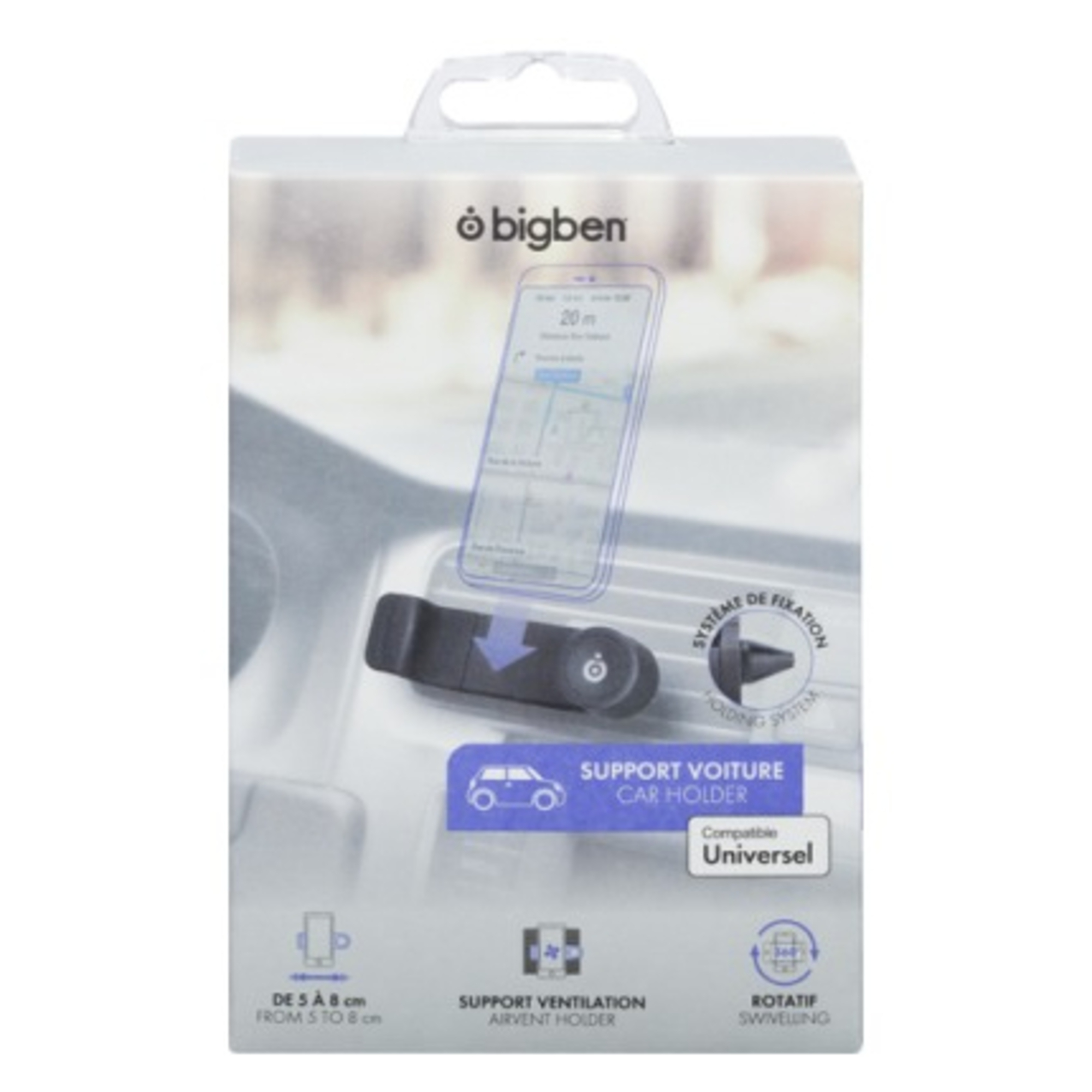 Support téléphone voiture BBC Airventminib - vue 4