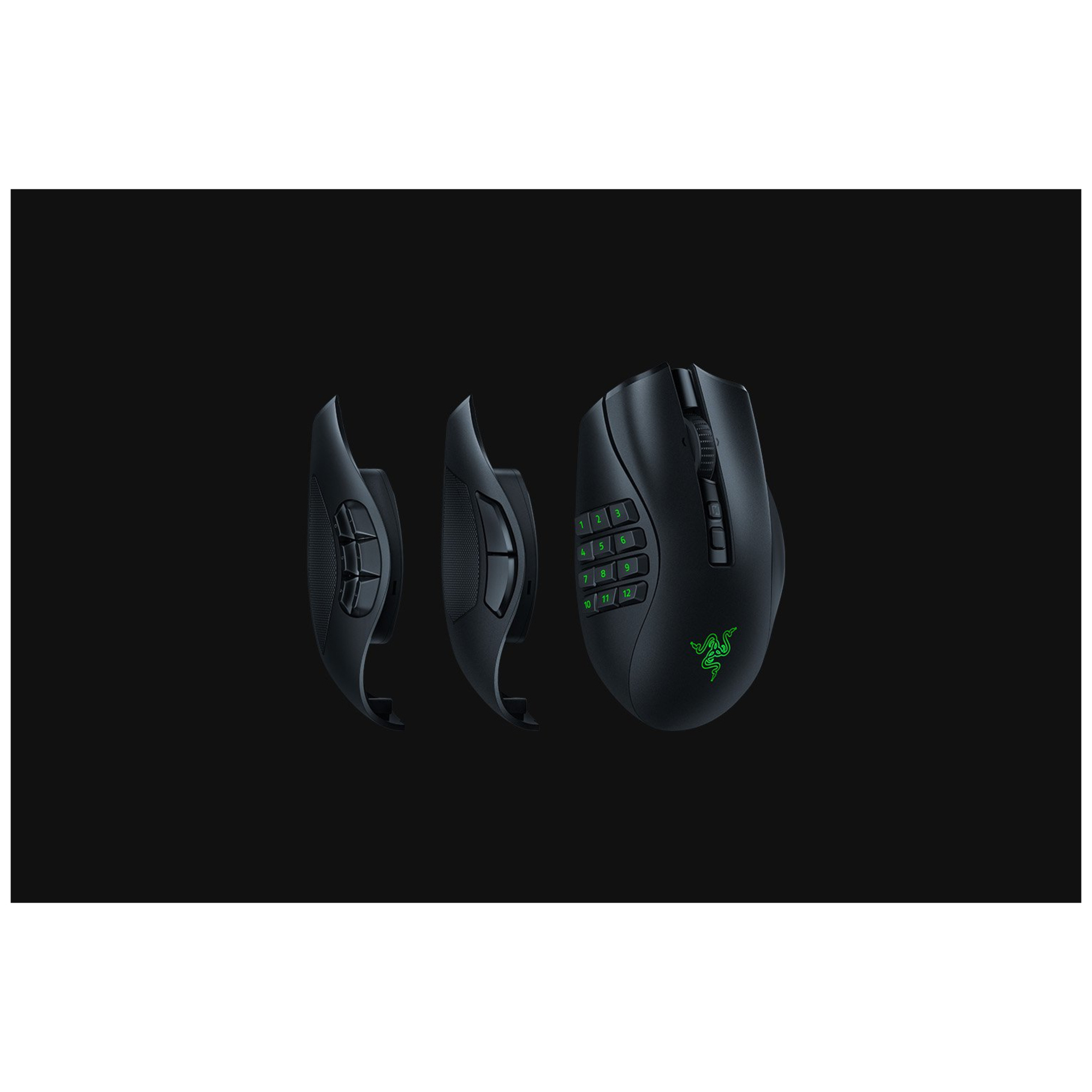 Razer Naga V2 Pro souris Droitier RF Wireless + Bluetooth + USB Type-C Optique 30000 DPI - Neuf