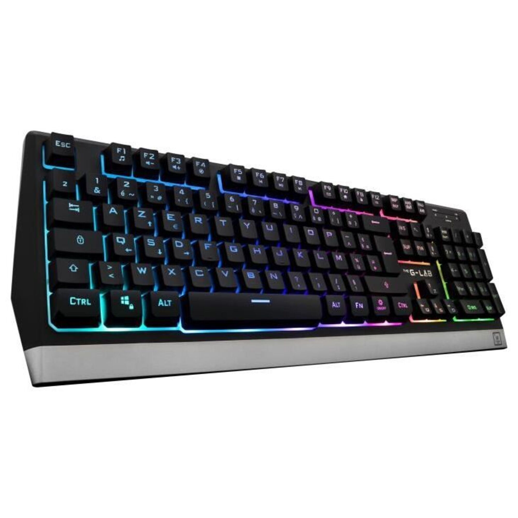 The G-Lab Combo Tungsten clavier Souris incluse FR sans fil +USB AZERTY Français Noir - Neuf