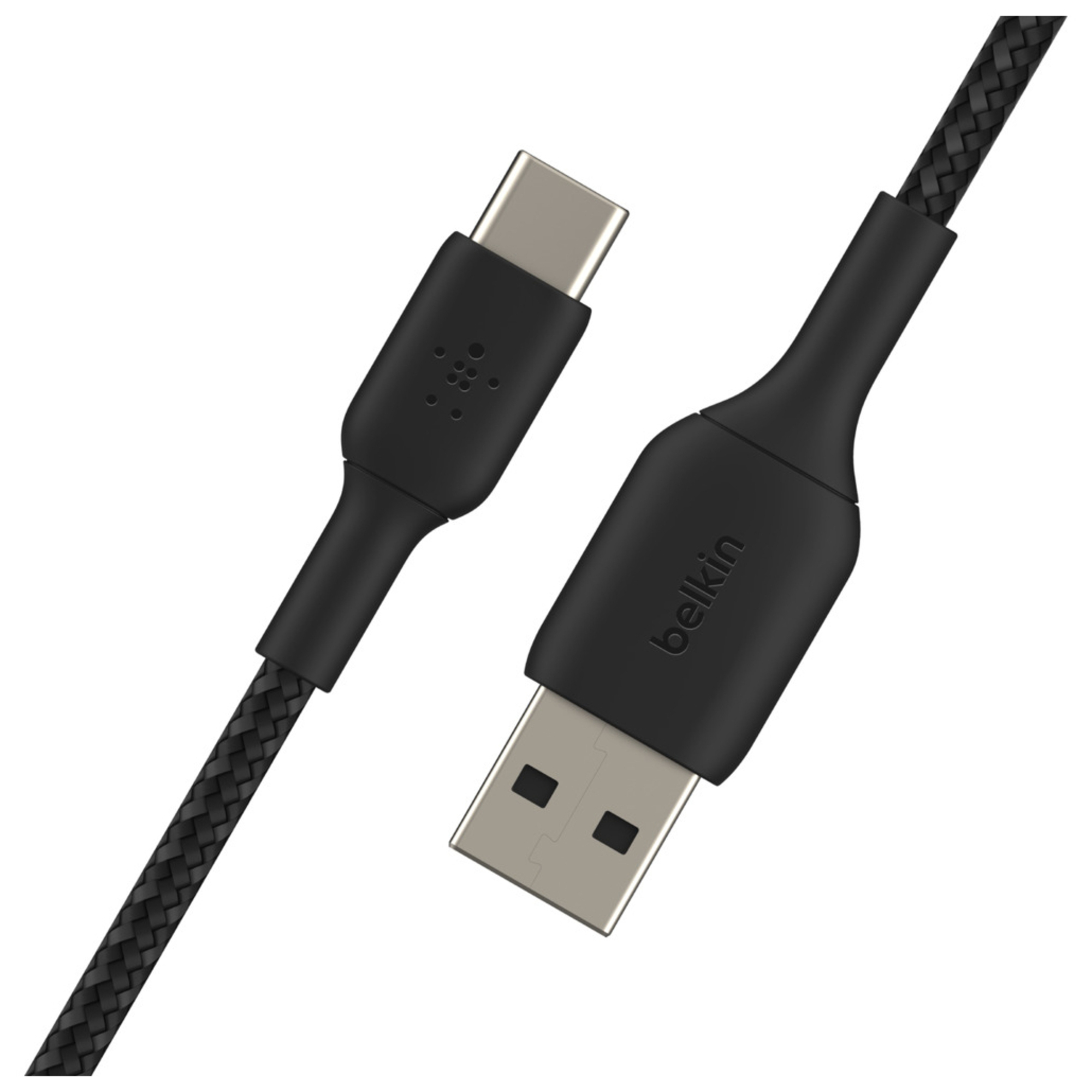 Câble à gaine tressée USB-C vers USB-A BOOST?CHARGE™ (1 m) Noir - Neuf