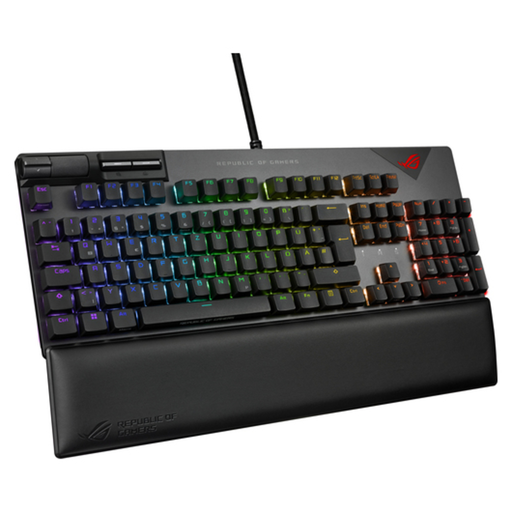 ASUS ROG Strix Flare II clavier USB AZERTY Français Noir, Gris - Neuf