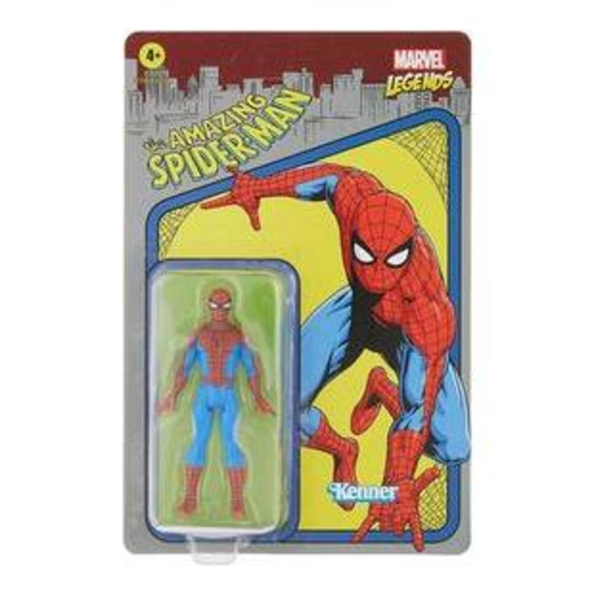 Hasbro MARVEL LEGENDS Series - Figurine de collection retro Spider -Man de 9 - 5 cm