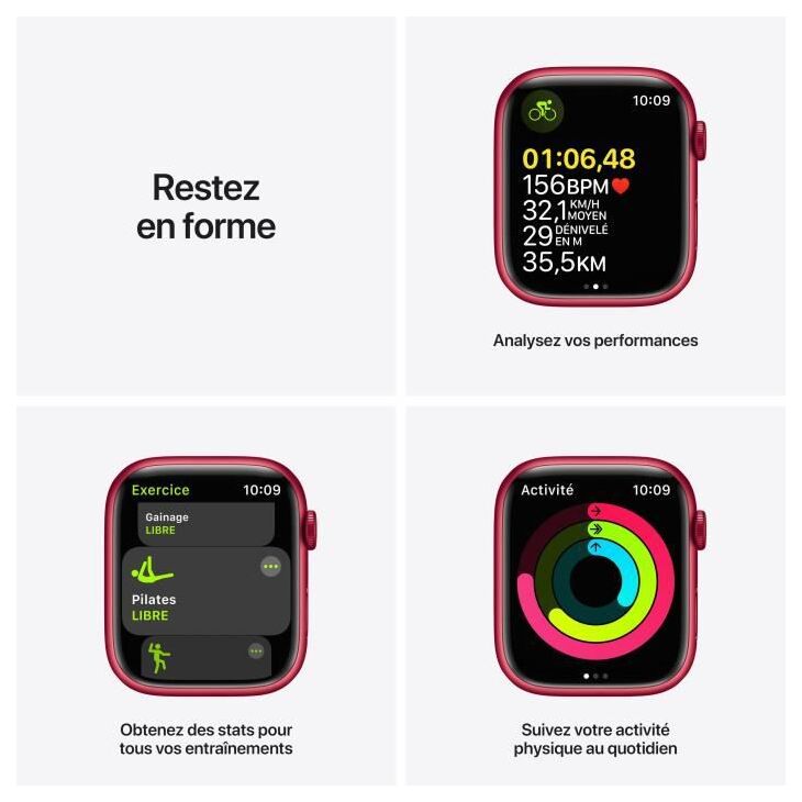 Watch Series 7 GPS Boîtier en Aluminium Product de 45 mm Bracelet Sport Product GPS + Cellular Bon état - vue 2