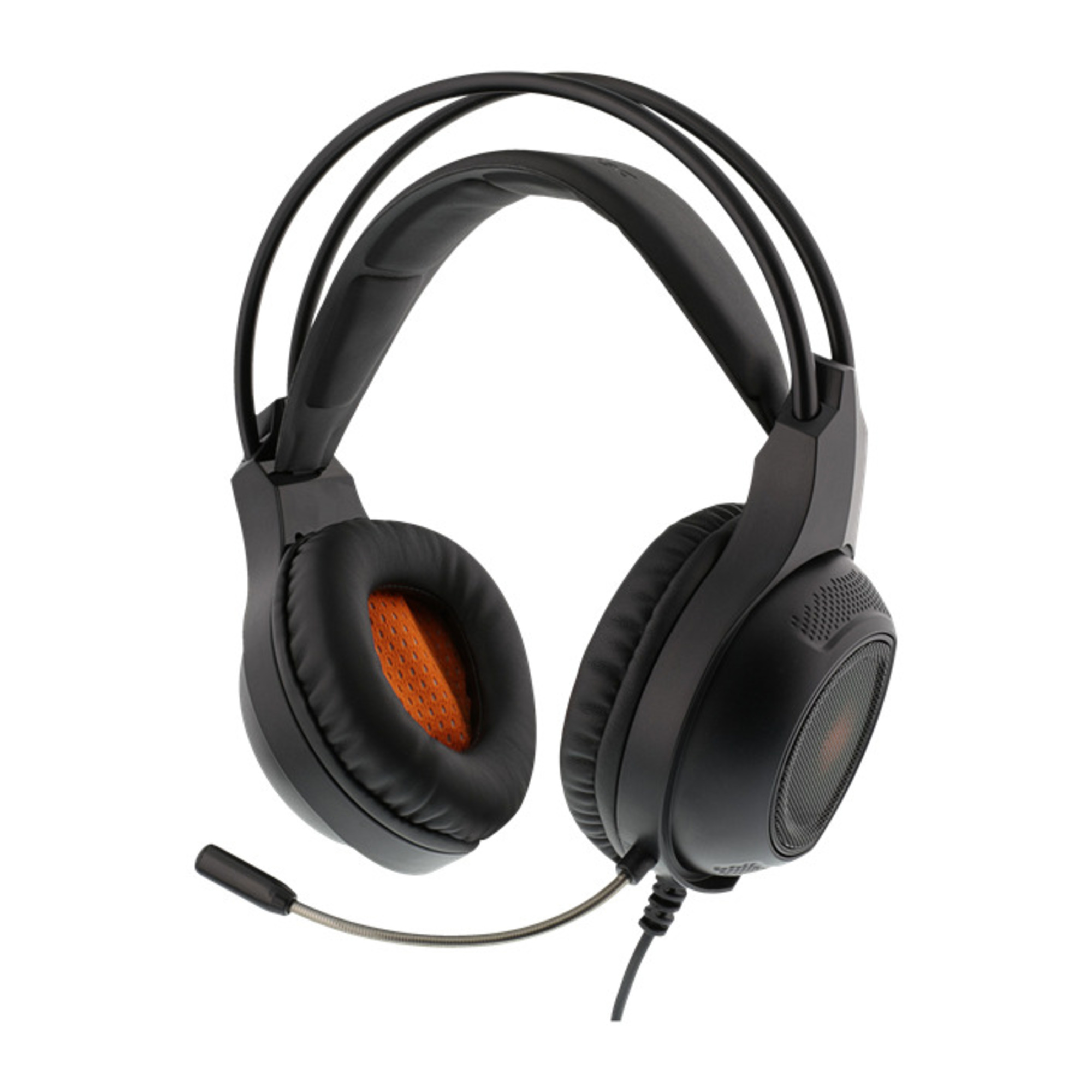 Deltaco Gaming - DH210 - Casque gaming LED, haut-parleurs stéréo 40mm, Cuir PU, PC/MAC/Console/Mobile - Neuf