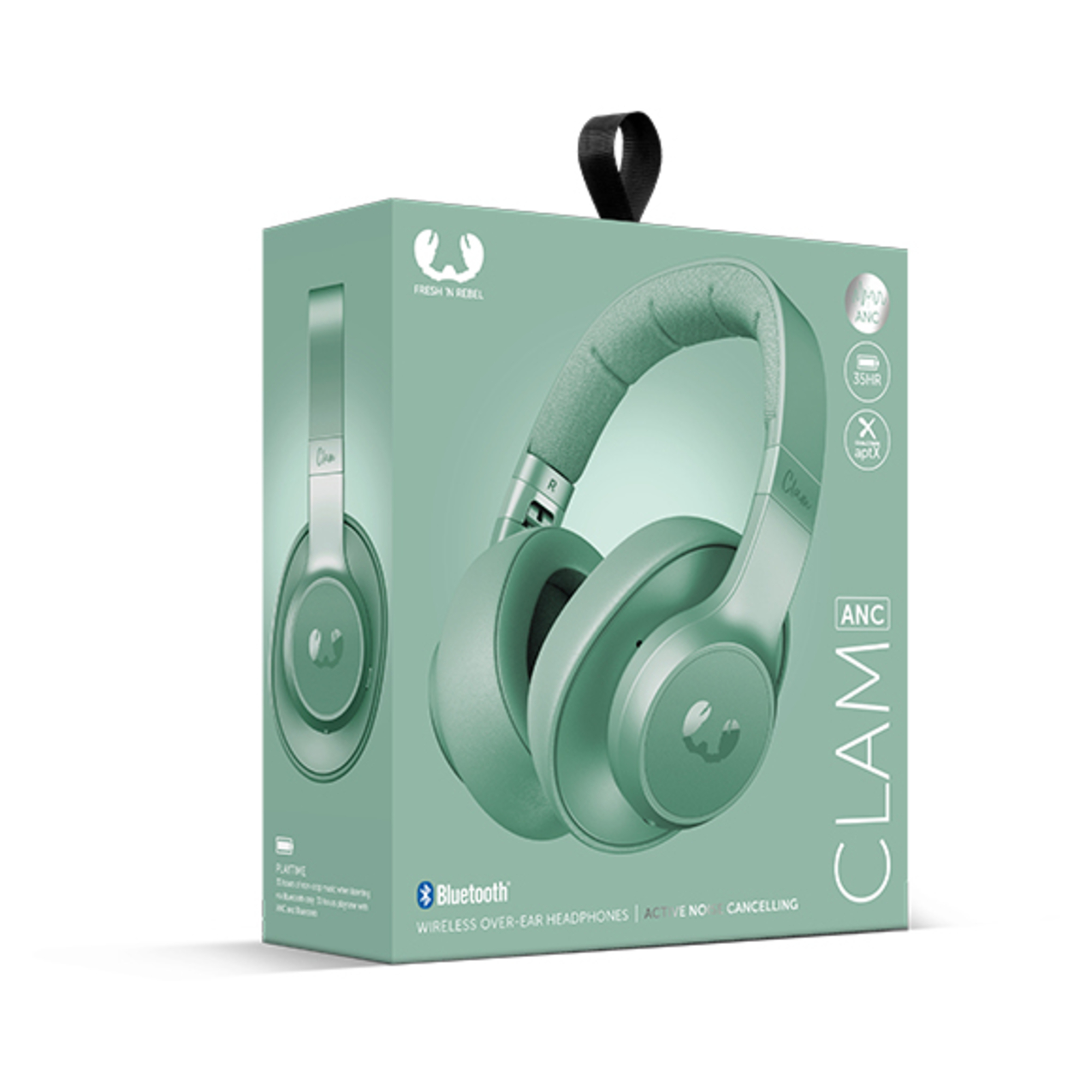 Fresh 'n Rebel Clam ANC Casque Avec fil &sans fil Arceau Appels/Musique Micro-USB Bluetooth Couleur menthe - Neuf