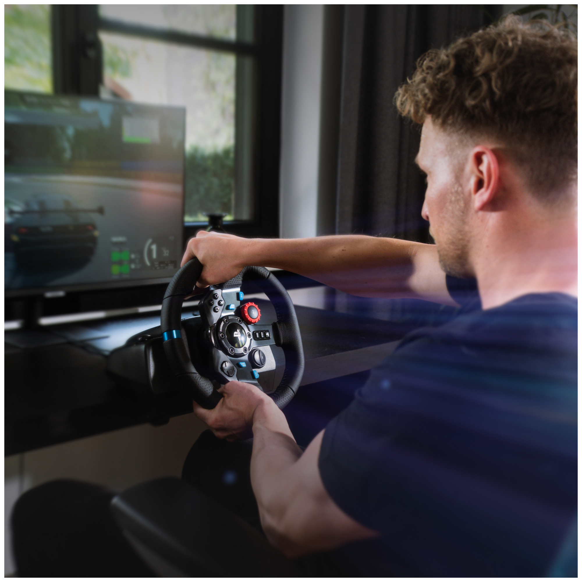 Volant Et Pédalier G29 Driving Force Ps4ps3pc Logitech Le Volant - vue 6