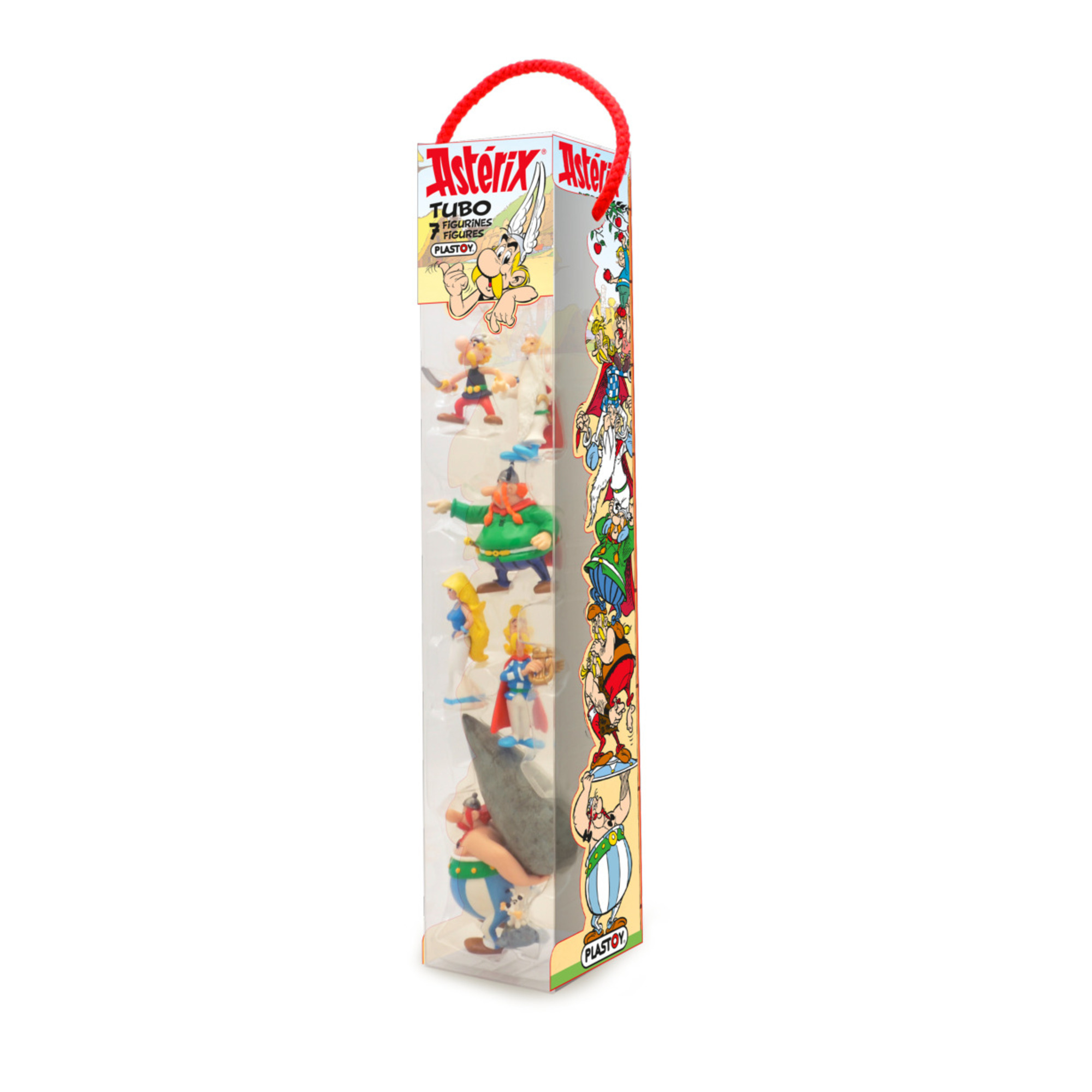 Pack de 7 Figurines PLASTOY Tubo Astérix : Le Village Gaulois