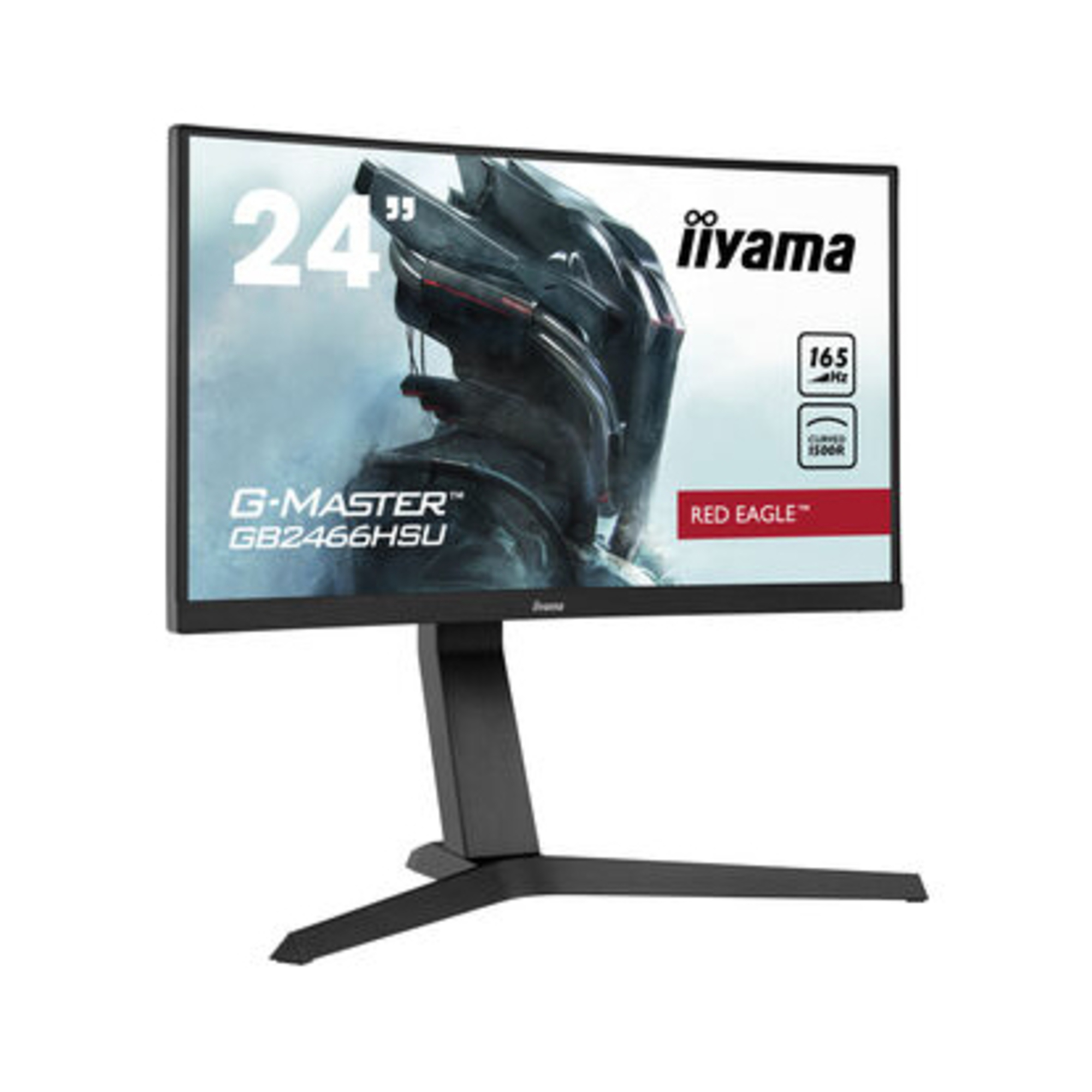 Ecran PC Gamer Incurvé IIYAMA G Master Eagle GB2466HSU B1 23 6 FHD Dalle VA 1 ms 165Hz 2 x HDMI / DP AMD - vue 3