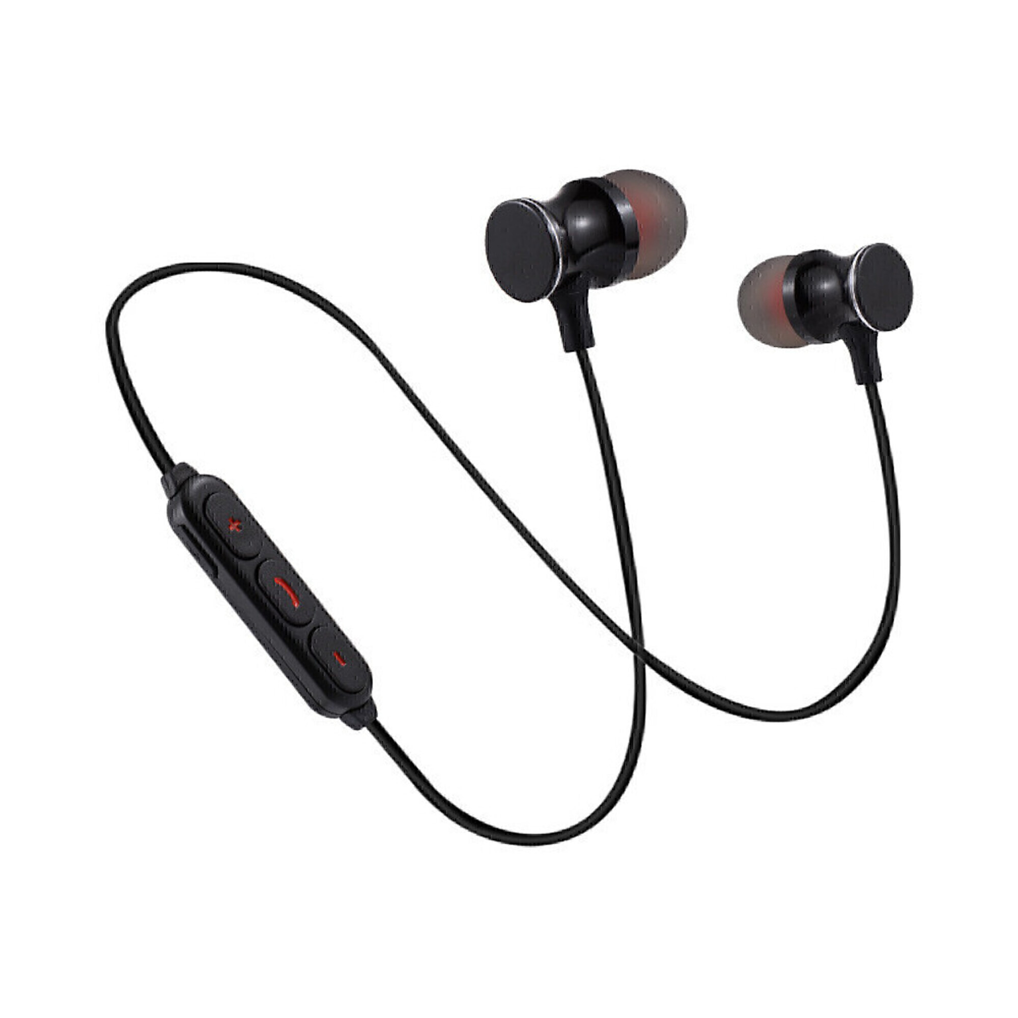Ecouteurs Bluetooth Metal avec Telecommande pour Smartphone Sans Fil Bouton Son Kit Main Libre INTRA AURICULAIRE Universel Neuf