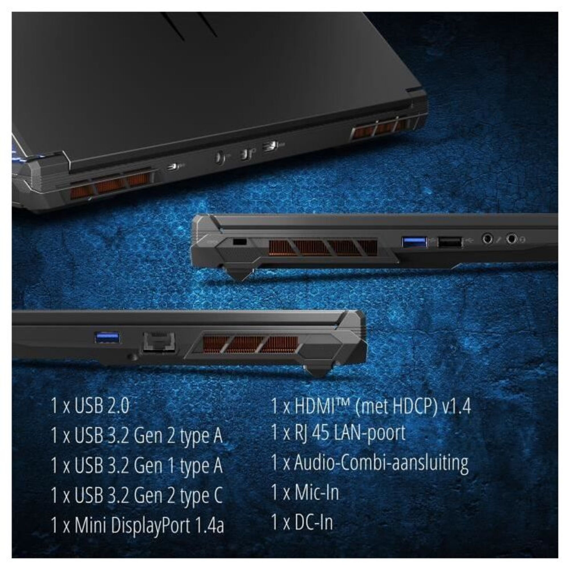 PC portable Gaming ERAZER NB ERAZER SCOUT E20 17 3” FHD IPS 144Hz Intel Core i5 SSD RTX 4050 AZERTY Neuf - vue 2