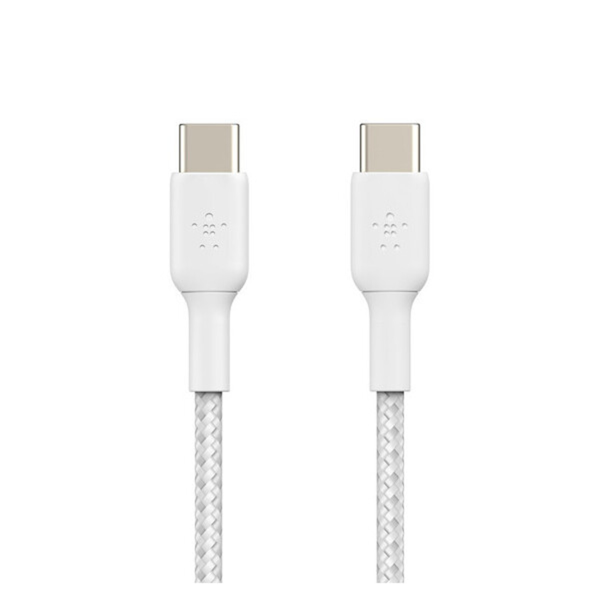 Câble Tressé USB-C vers USB-C BOOST?CHARGE™ (1m), Blanc - Neuf