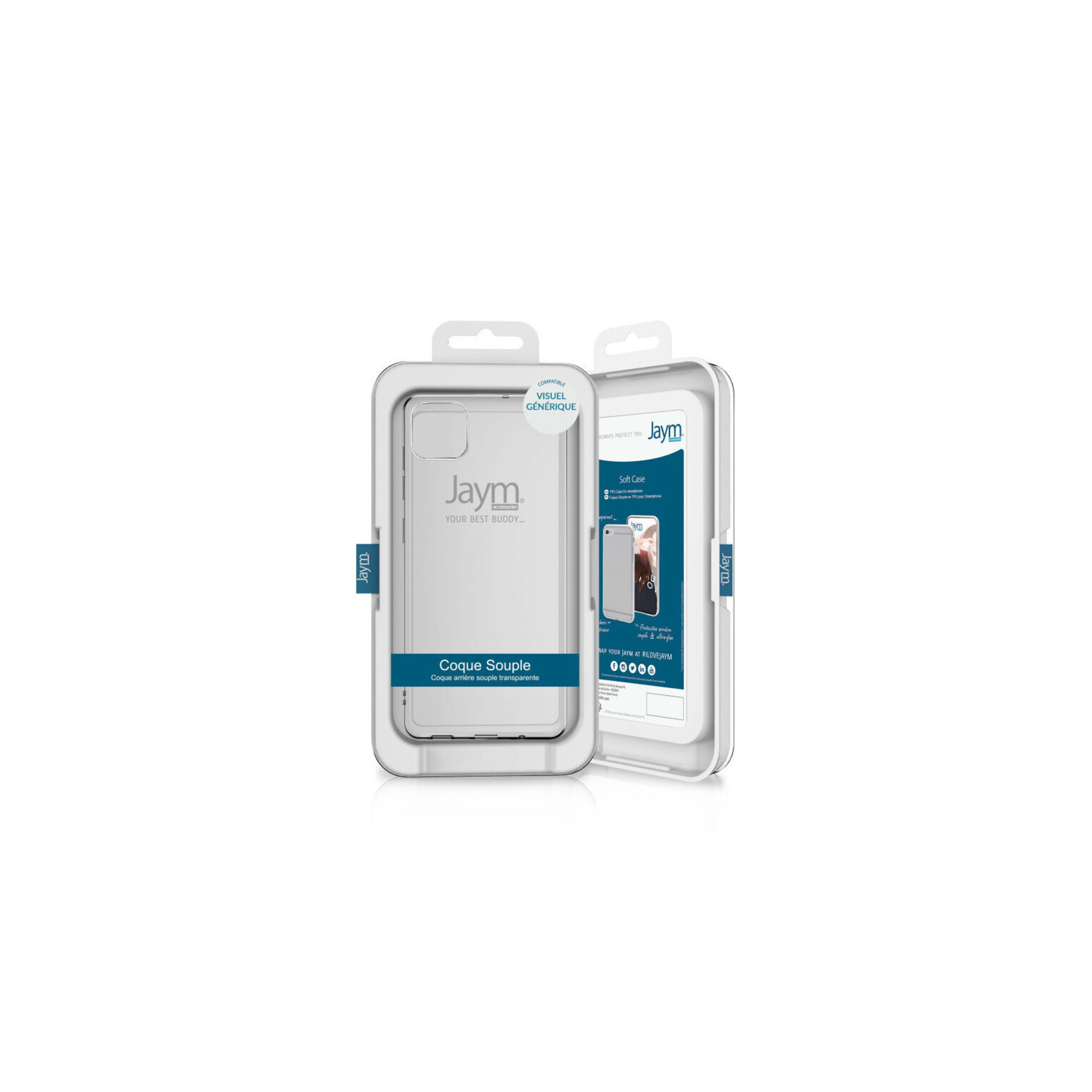 JAYM Coque iPhone 12/12 Pro - Transparente