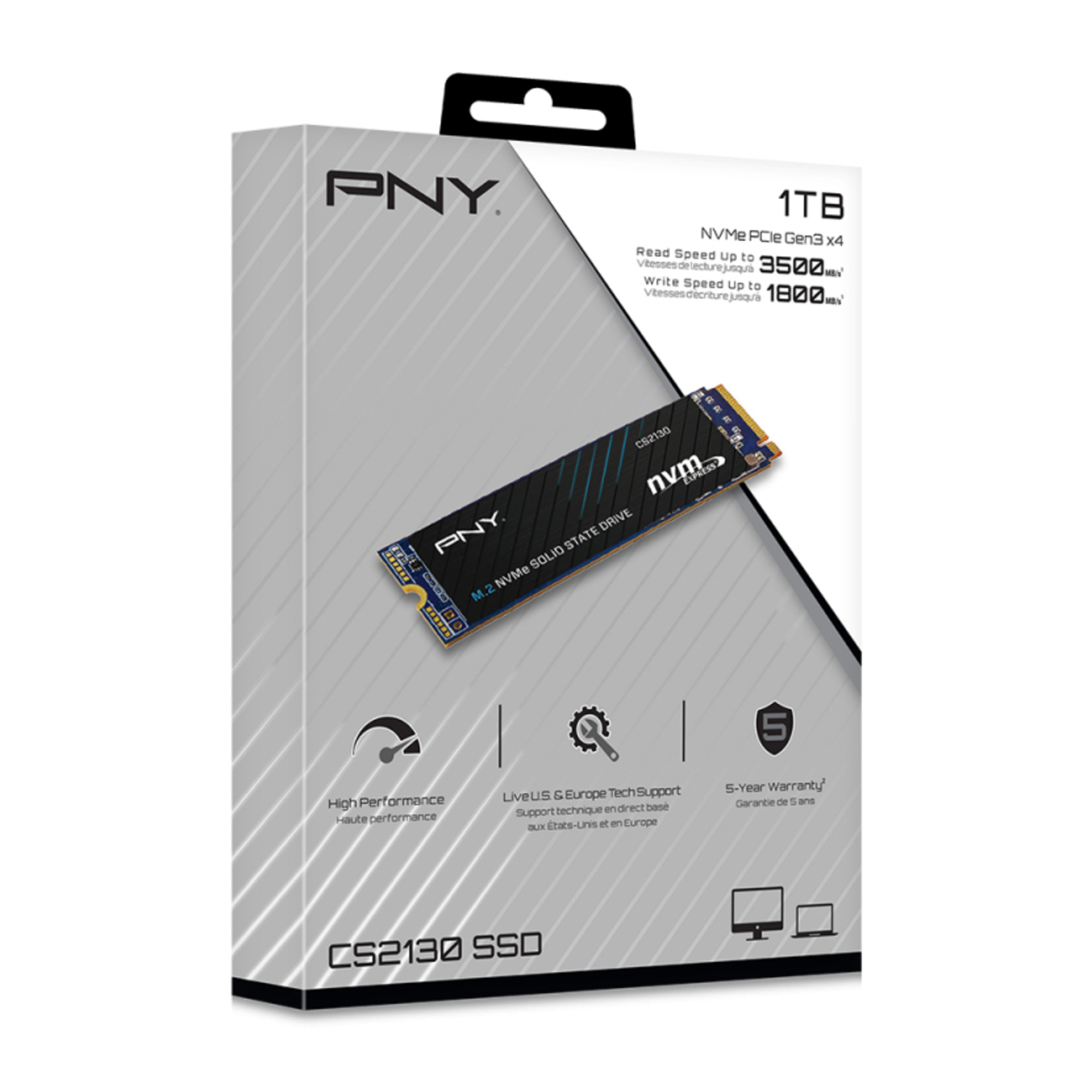 PNY CS2130 .2 PCI Express 3.0 NVMe 3D NAND Neuf - vue 2