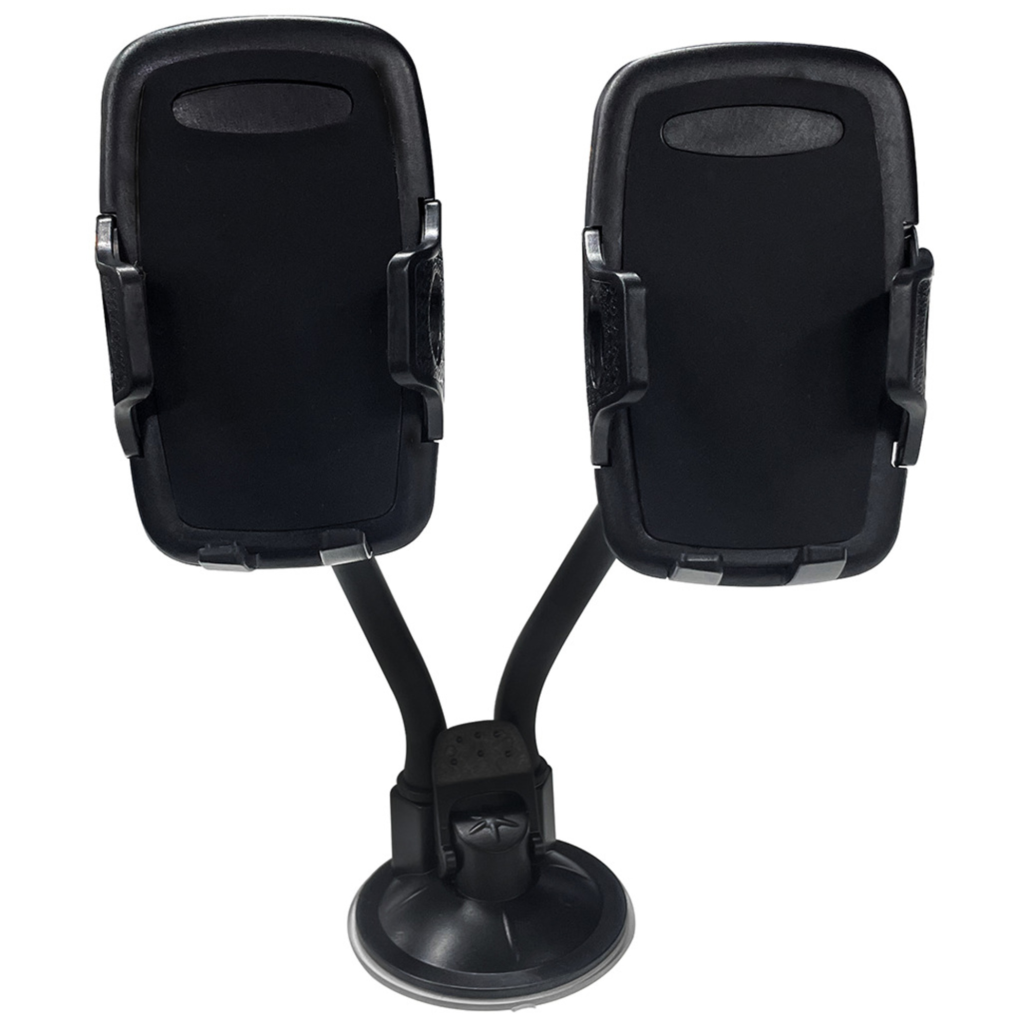 Double Support Voiture Ajustable sur Pare-brise Noir Bigben - Neuf