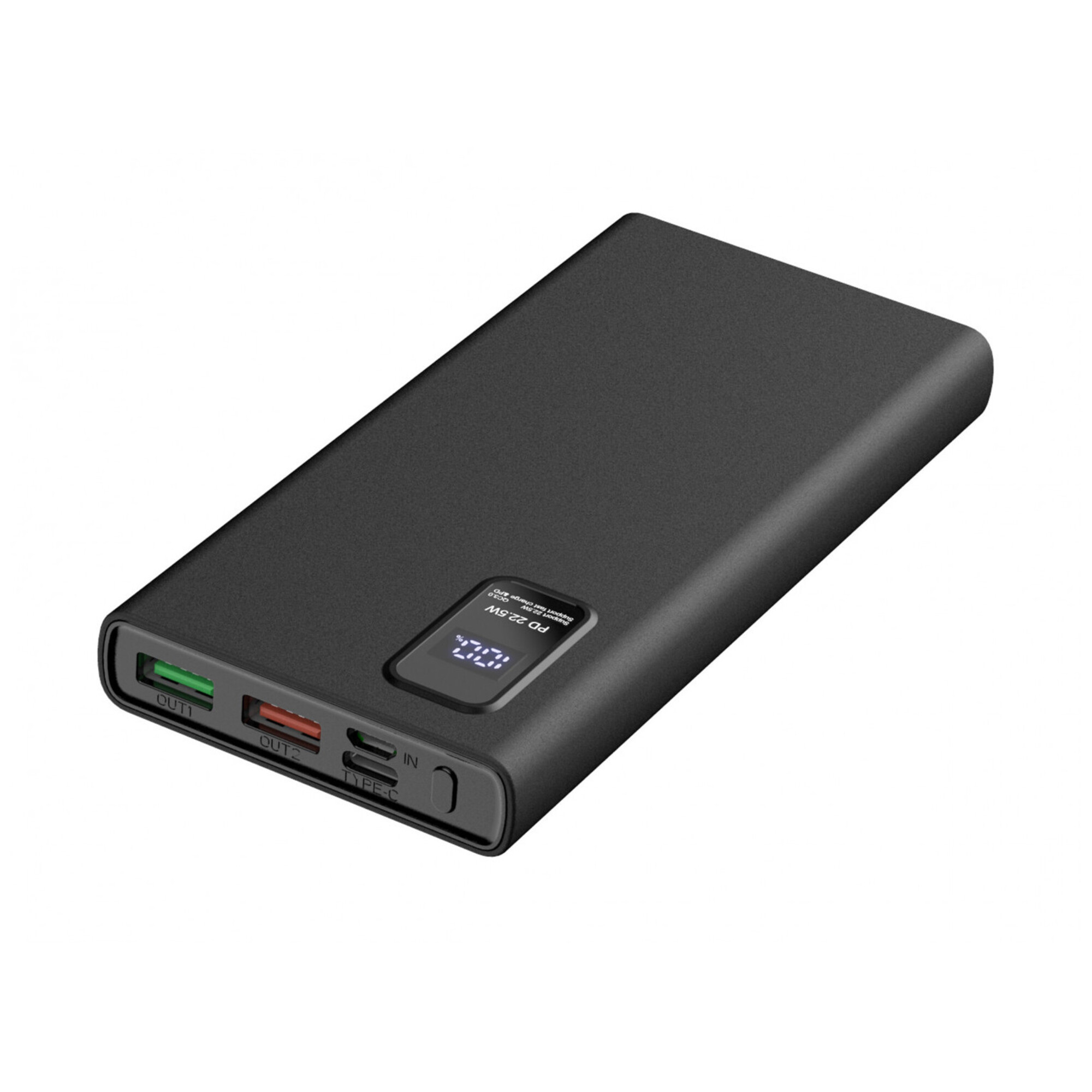 PLATINET Power Bank 10 000 mAh Polymer PD 3.0 QC 3.0 Écran LED Neuf - vue 2