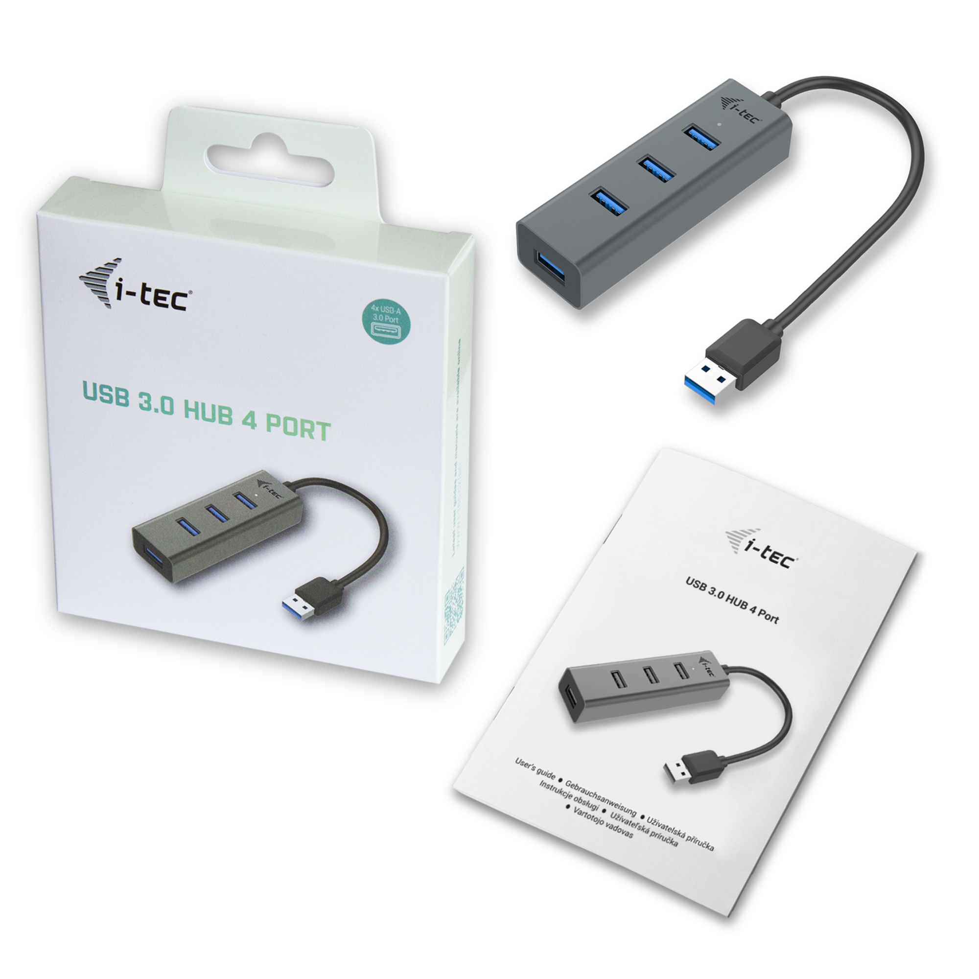 i tec USB 3.0 Metal Hub 4 Port - vue 2