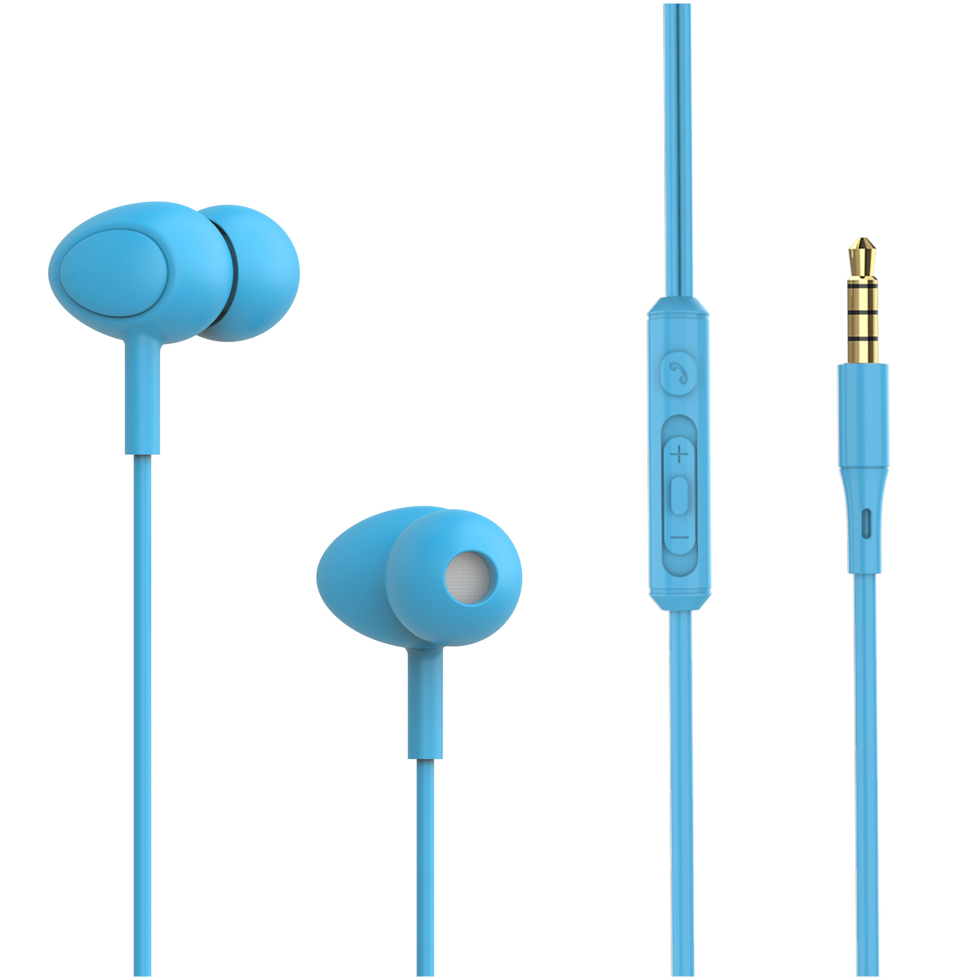 Écouteurs intra auriculaires filaires Tellur Basic Gamma avec microphone Neuf