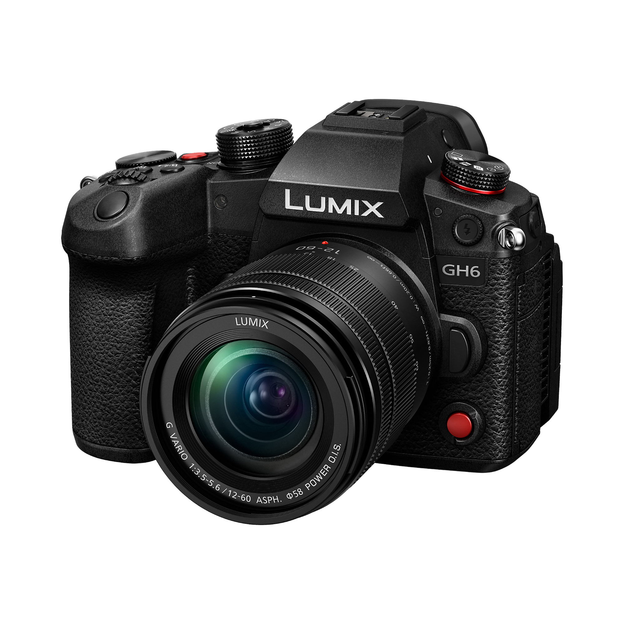 Panasonic Lumix GH6 + G VARIO 12-60mm f/3.5-5.6 ASPH. Power O.I.S. MILC 25,21 MP Live MOS 11552 x 8672 pixels Noir - Neuf