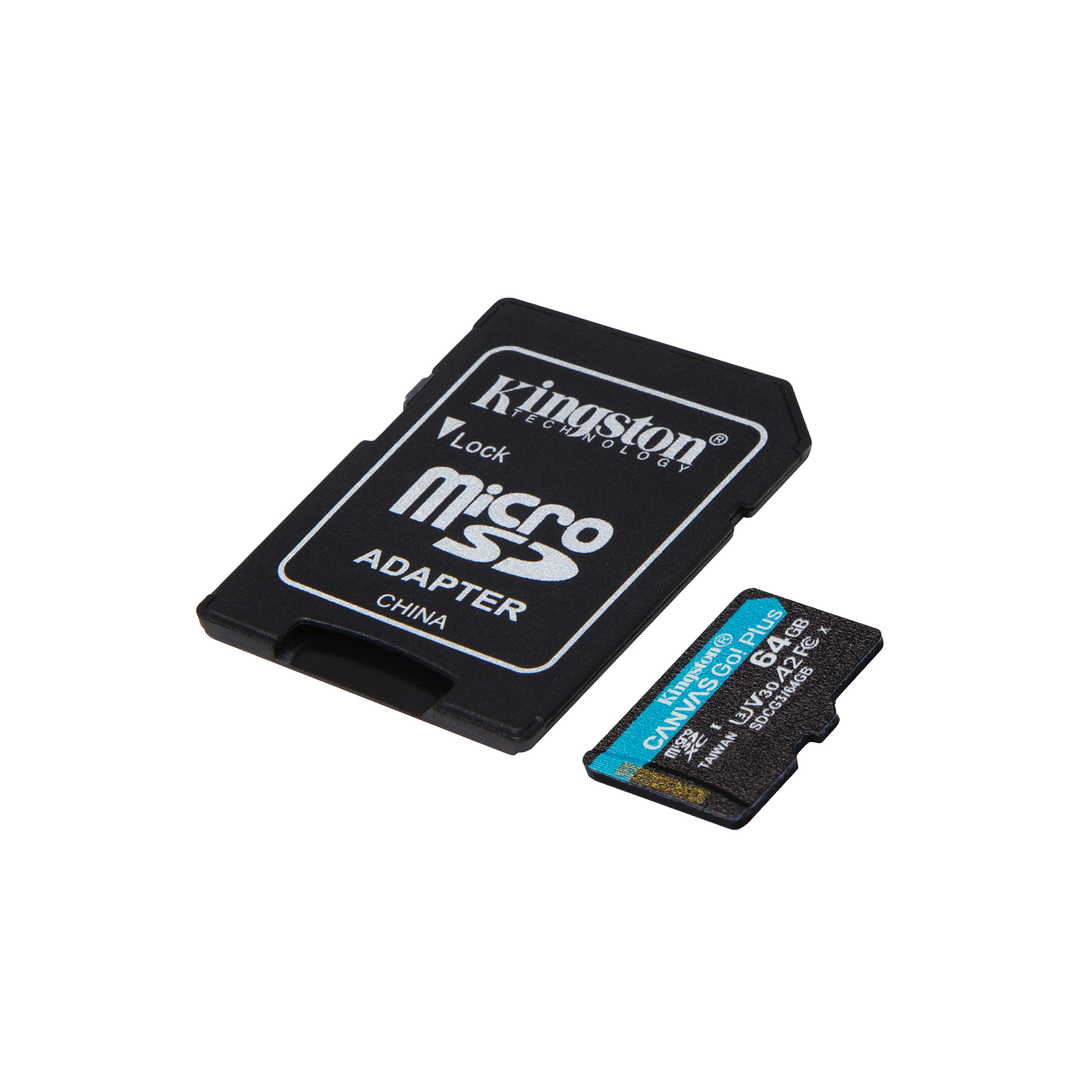 Kingston Technology Carte microSDXC Canvas Go Plus 170R A2 U3 V30 de 64 Go + ADP - Neuf