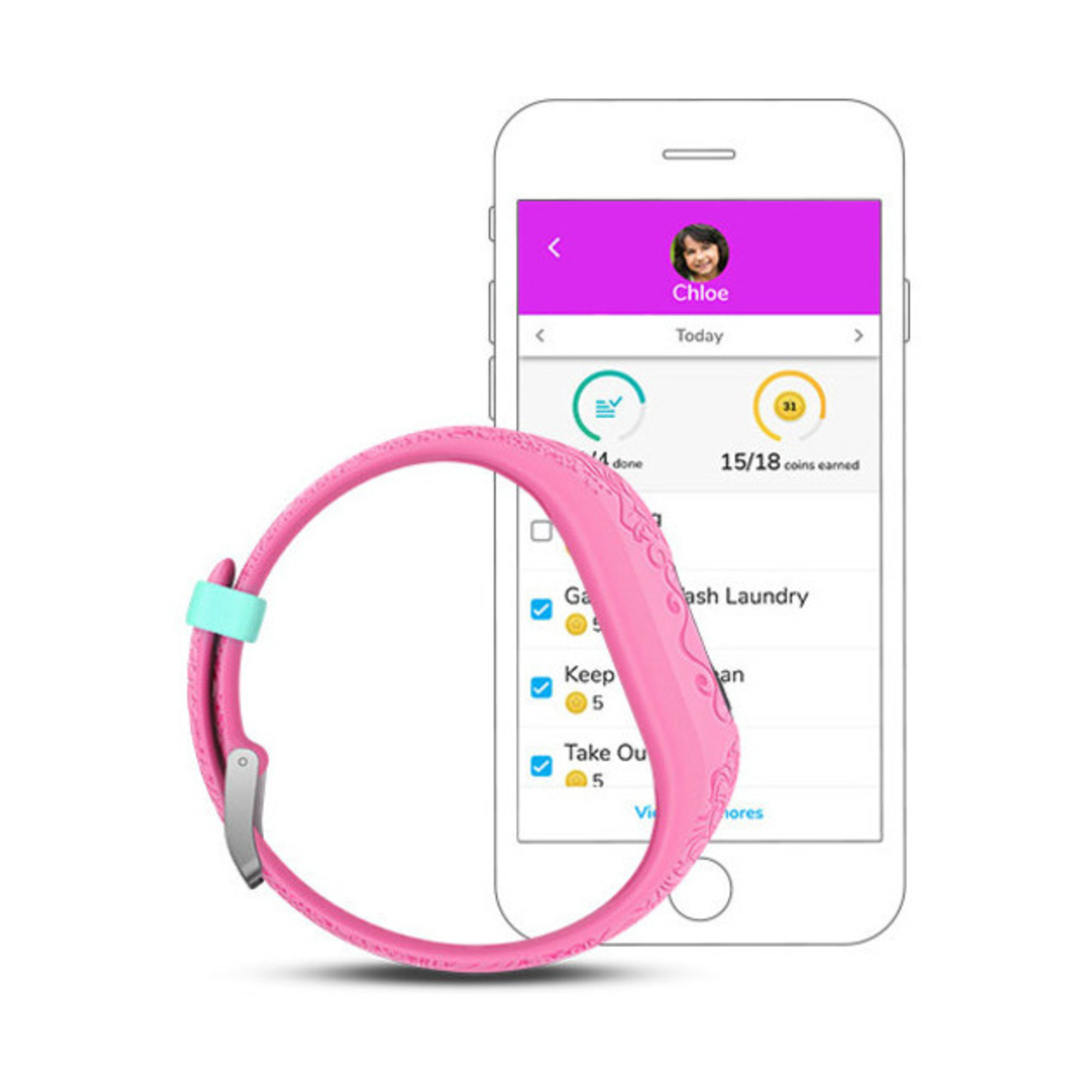 Vivofit Jr.2 Mip Bracelet Connecté Rose - Neuf