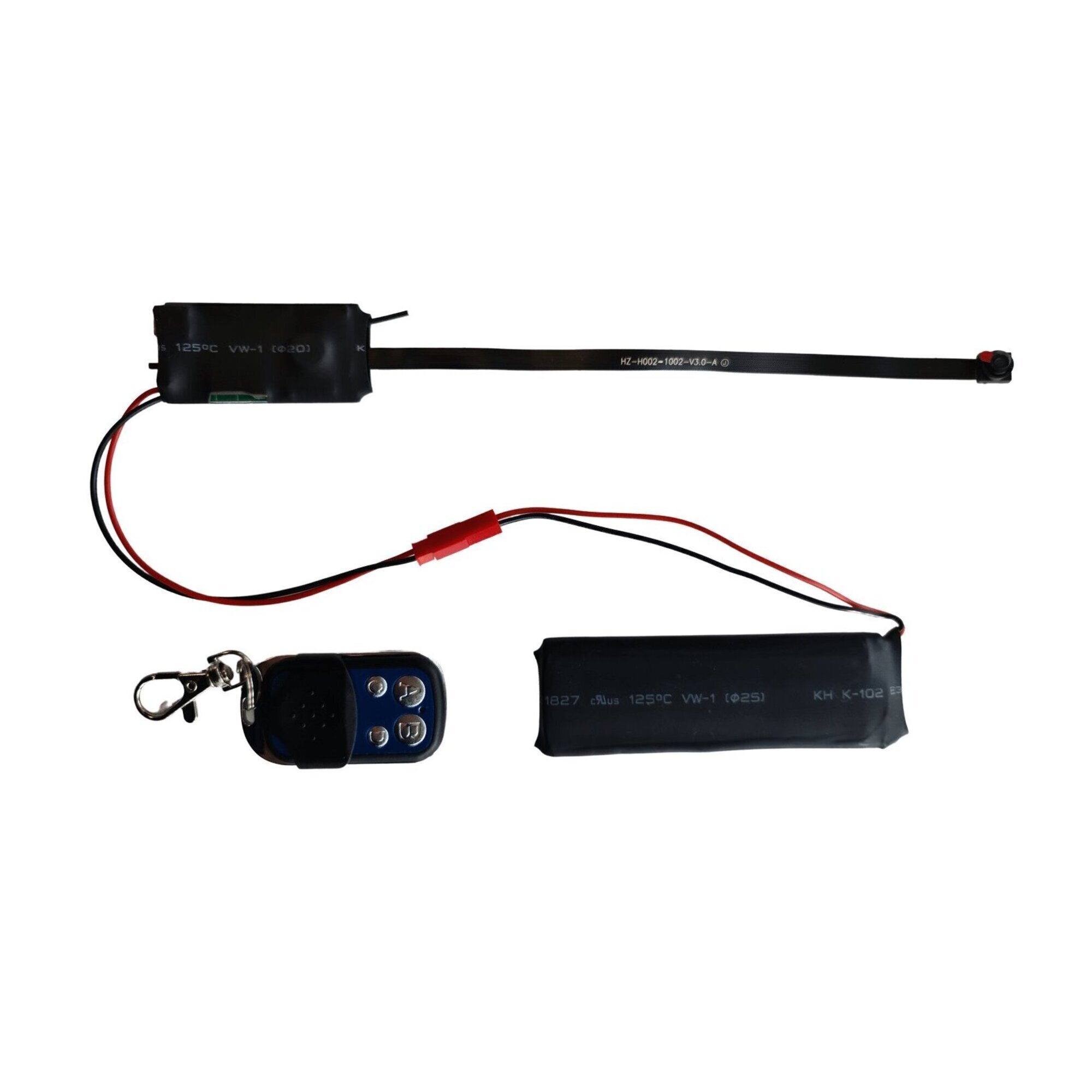 Caméra Miniature Télécommandée Détecteur Mouvement Sans Fil Noir Mini Cam 16 Go YONIS - Neuf