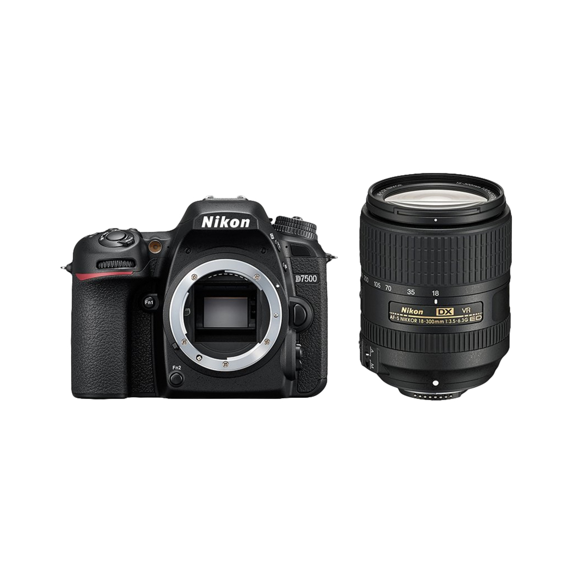 Nikon D7500 + AF-S DX NIKKOR 18-300 VR Kit d'appareil-photo SLR 20,9 MP CMOS 5568 x 3712 pixels Noir - Neuf