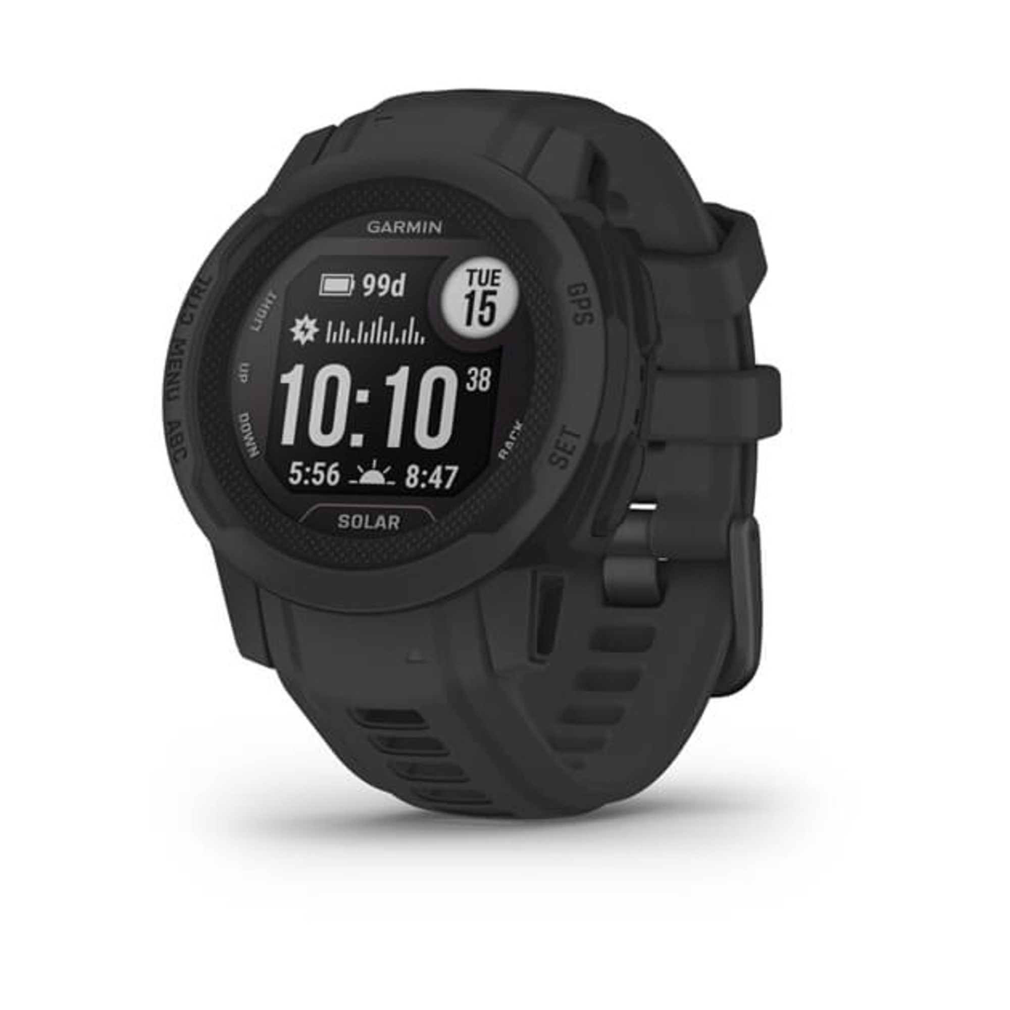 Instinct 2S Solar 2,01  (0.79 ) Mip 40 Mm Graphite Gps (Satellite) - Neuf