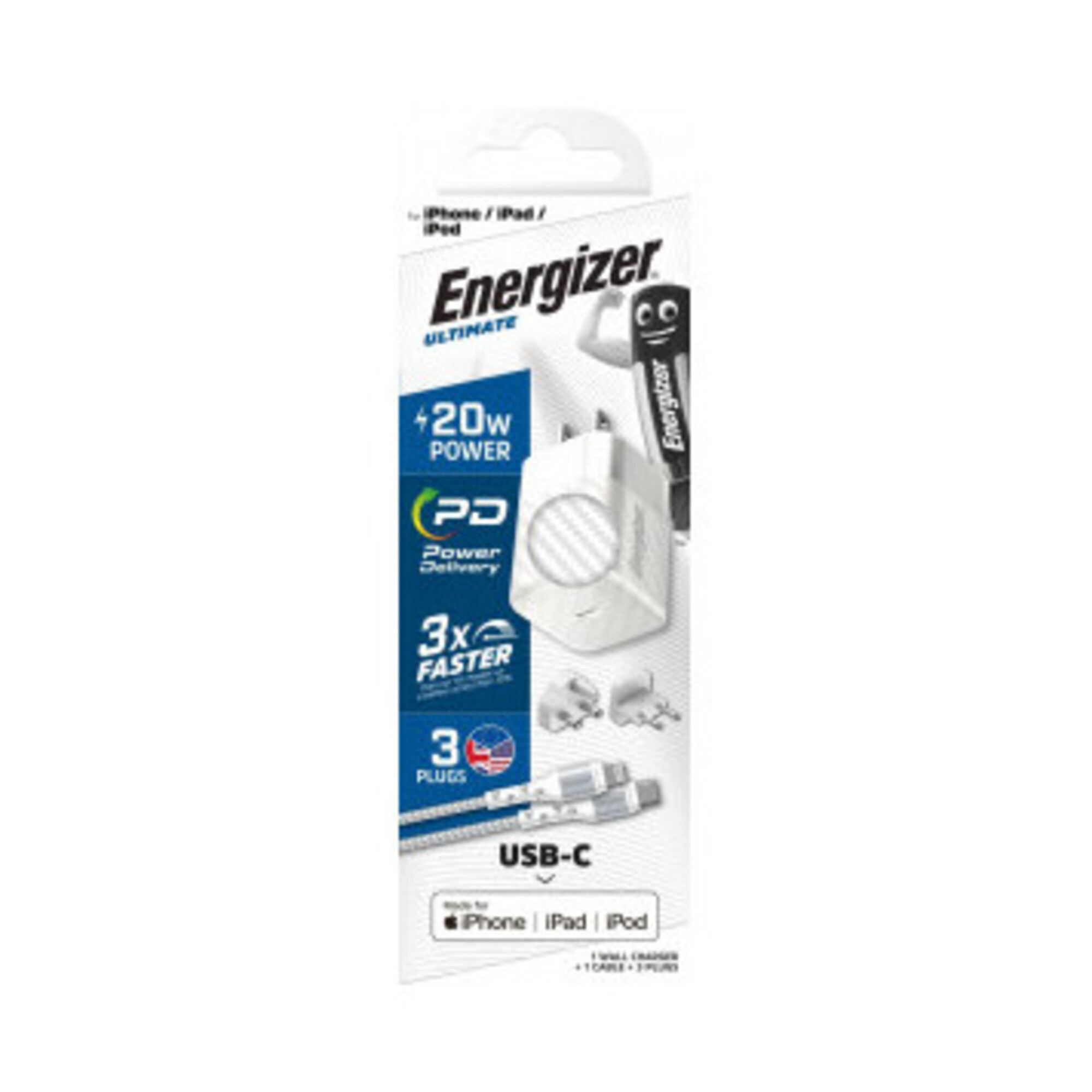 Power Delivery Charger MFI cable included EU / UK / US Neuf - vue 2