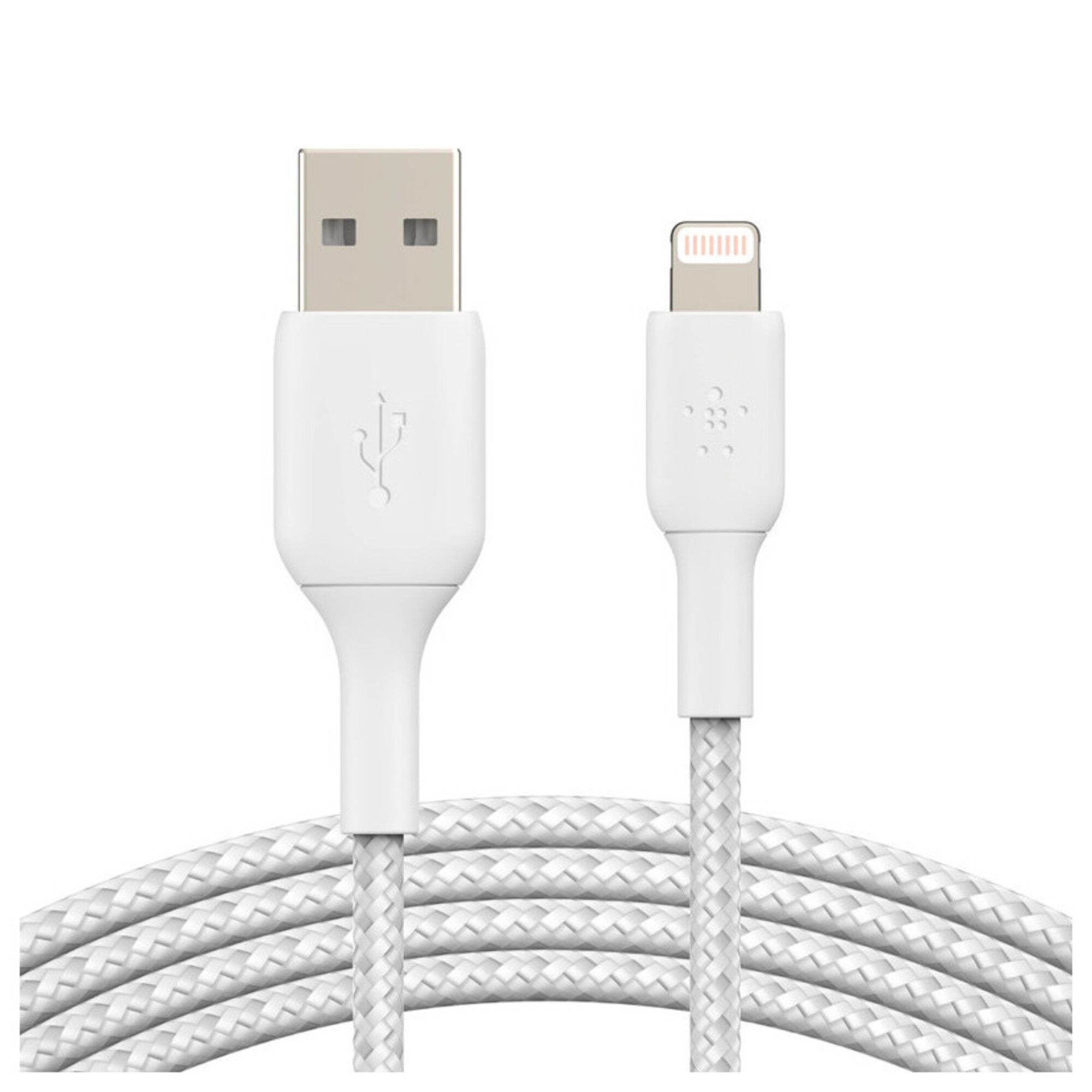 Câble Tressé Lightning MFi 3m (Blanc) - Neuf