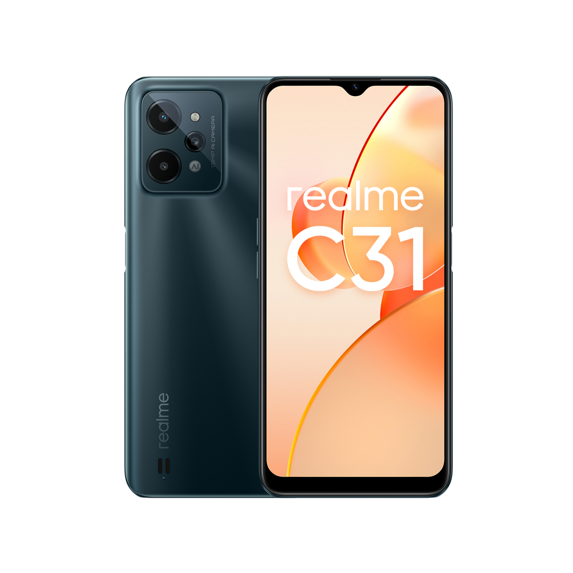 Realme C31 64 Go, Vert Foncé, Débloqué - Neuf