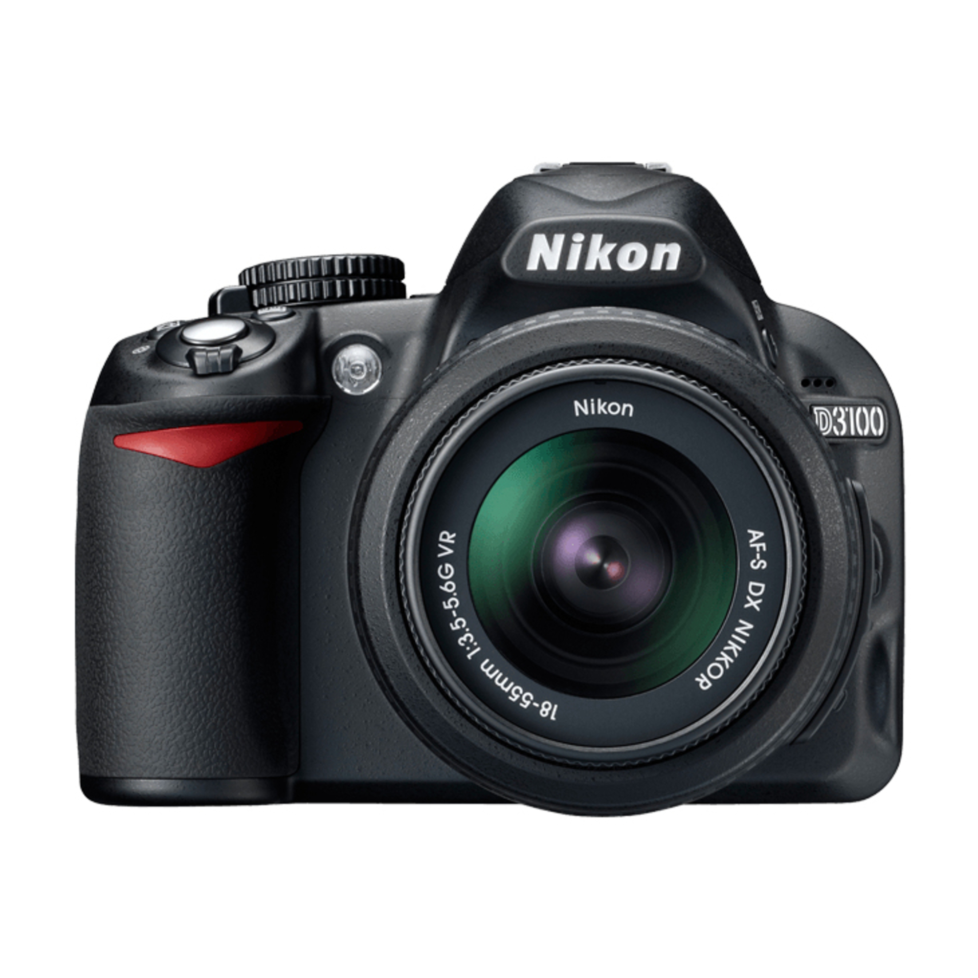 Nikon D3100 + Af-S Dx Nikkor 18-55Mm F/3.5-5.6G Vr Kit D'Appareil-Photo Slr 14,2 Mp Cmos 4608 X 3072 Pixels Noir - Très Bon État