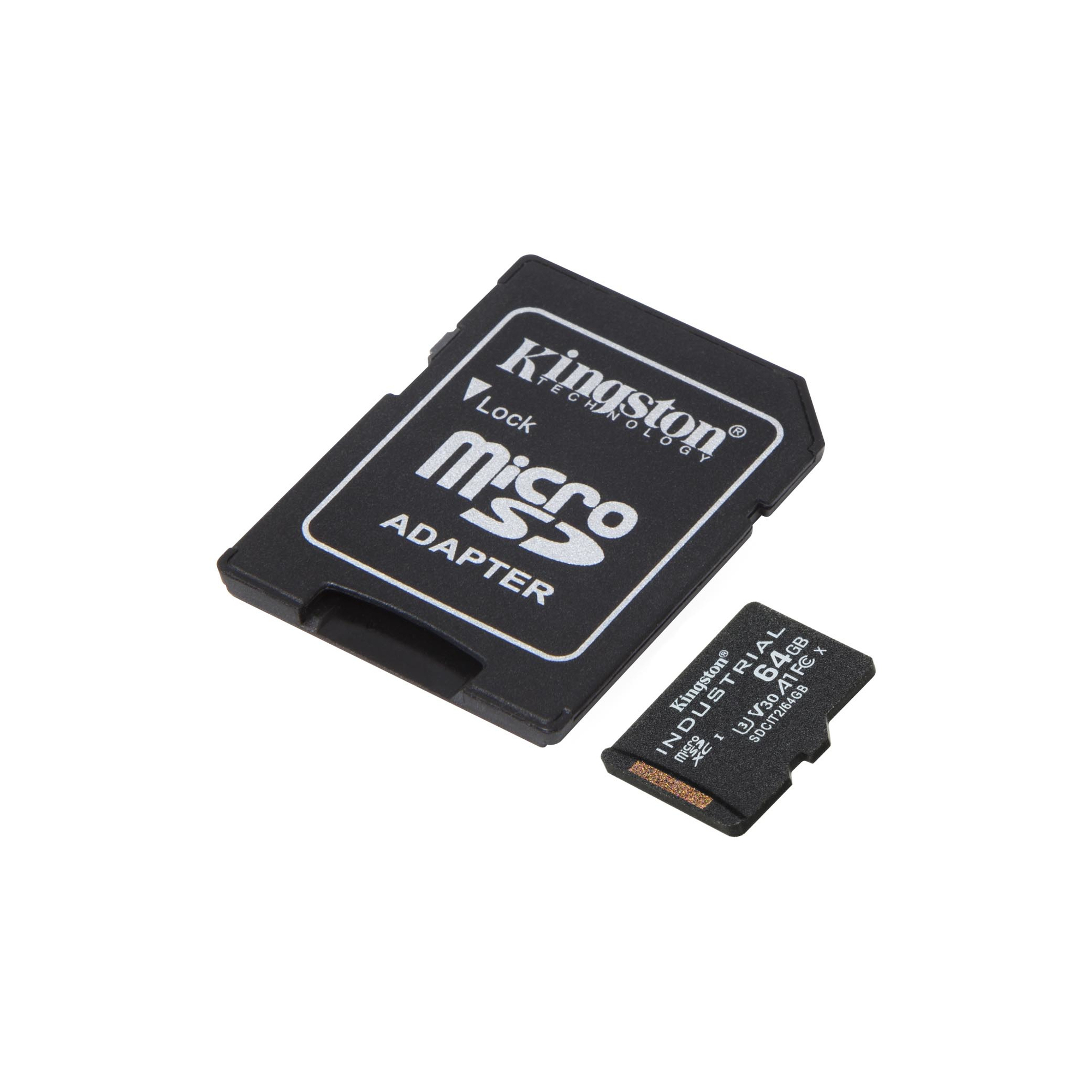 Kingston Technology Industrial 64 Go MicroSDXC UHS-I Classe 10 - Neuf
