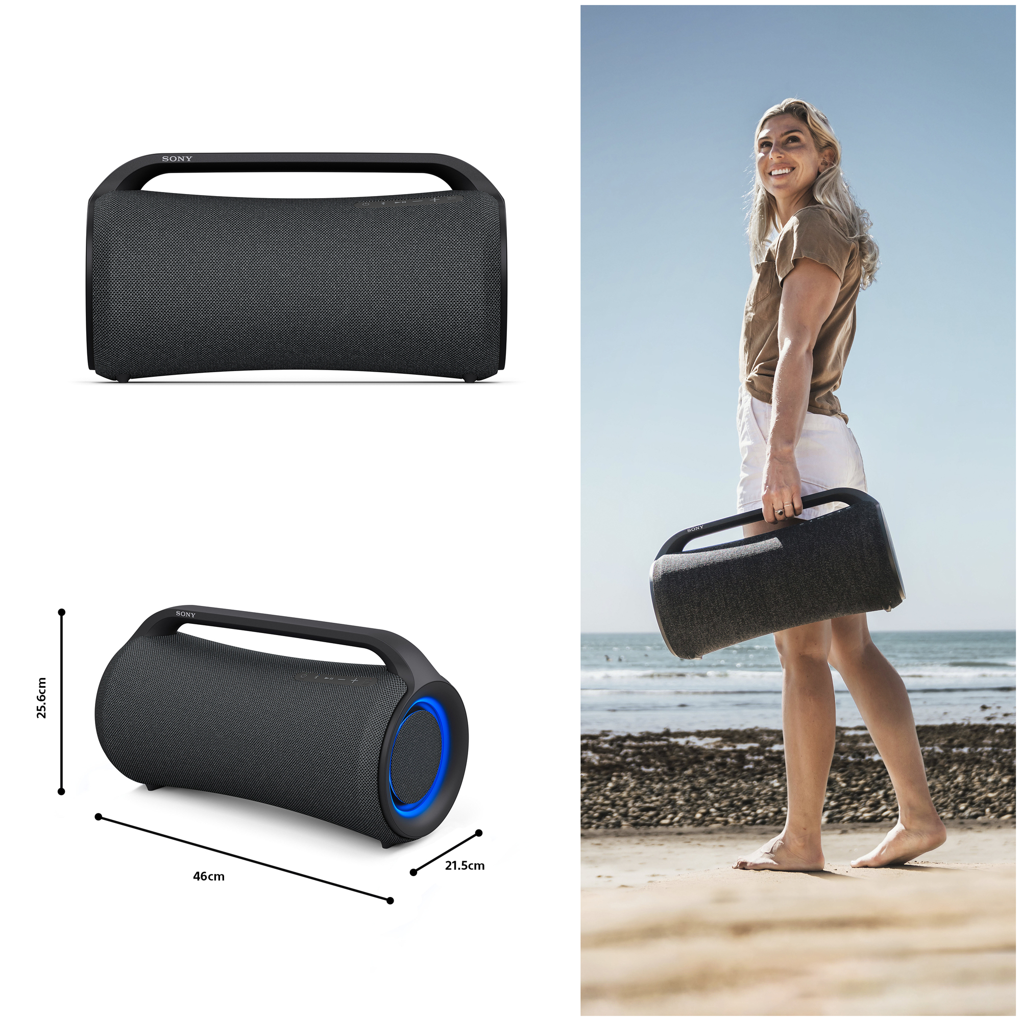 Sony SRS-XG500 Enceinte portable stéréo Noir - Neuf