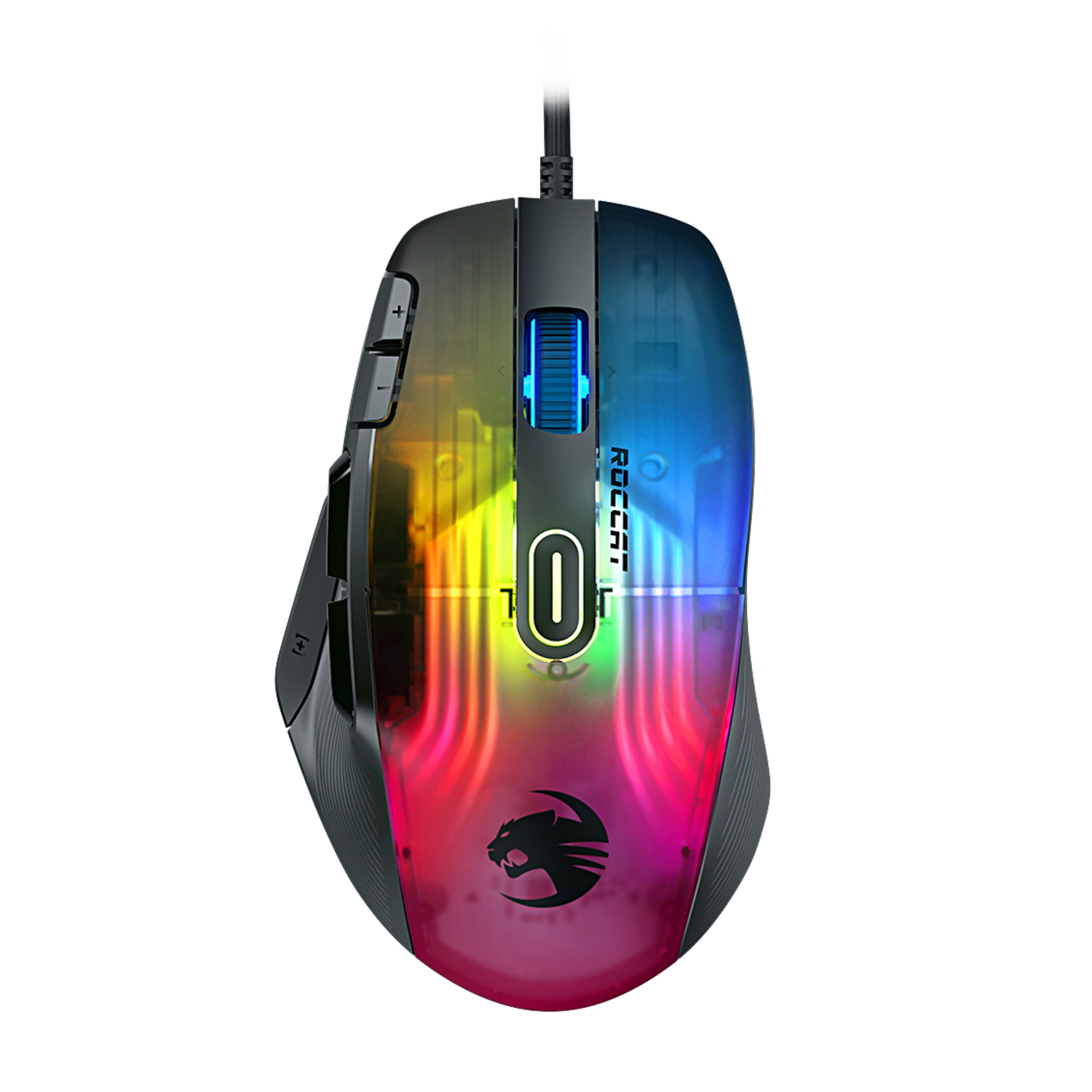 Roccat Kone XP de Jeu à éclairage 3D dotée d'un capteur Optique de 19 000 DPI d'une molette Krystal 4D avec Un Design Bouton et Un éclairage AIMO RGB - vue 1