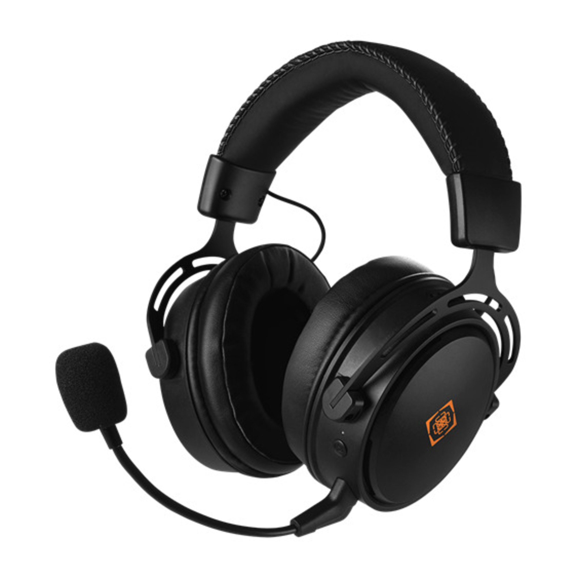 Deltaco Gaming - DH410 - Casque gaming sans fil, haut-parleurs stéréo 50mm, Cuir PU, micro flexible détacheable, PC/MAC/Console/Mobile - Neuf