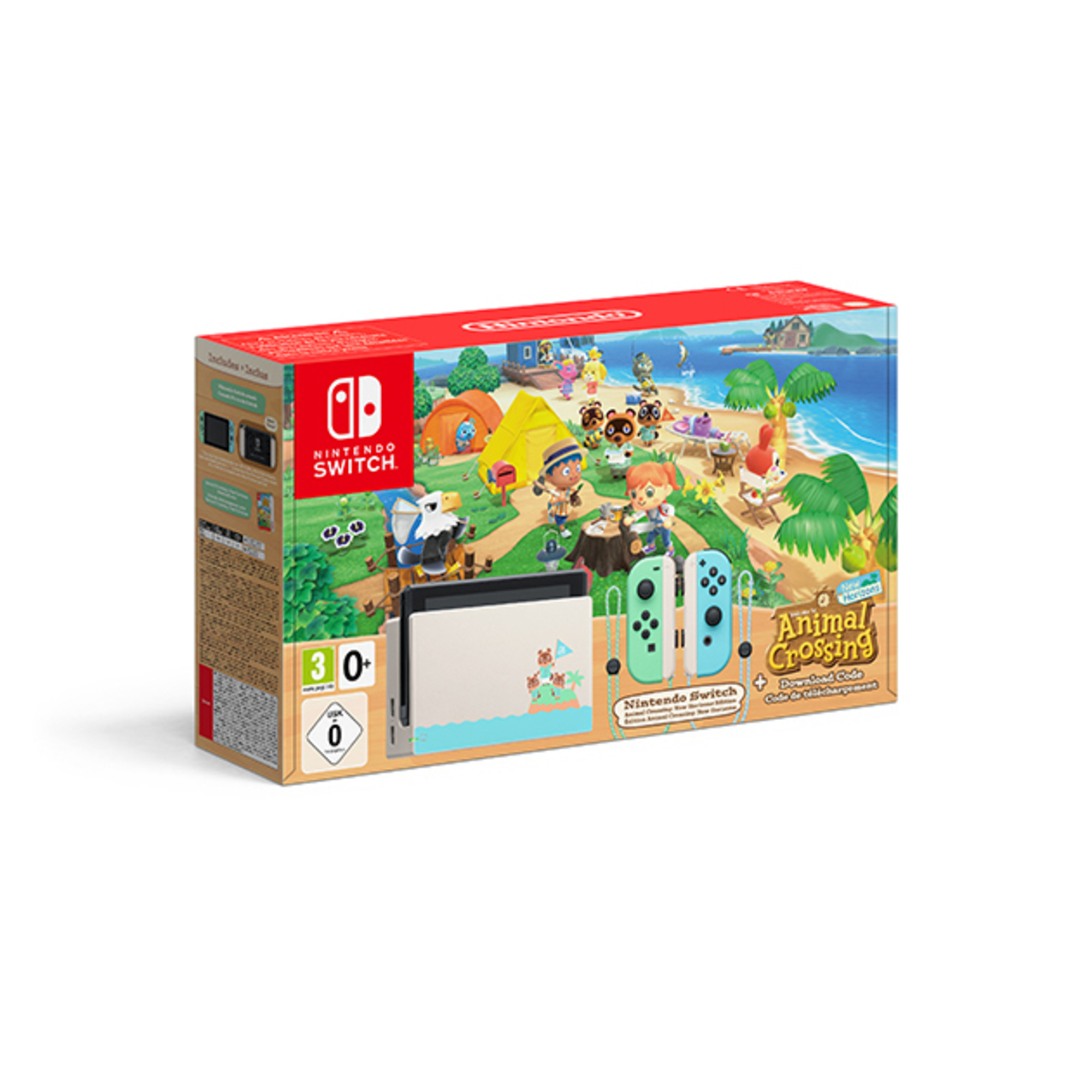 Switch Ed. Animal Crossing: New Horizons - Console giochi portatile 15,8 cm (6.2 ) 32 GB Touchscreen Wifi, Nero, Blu, Verde - nuovo