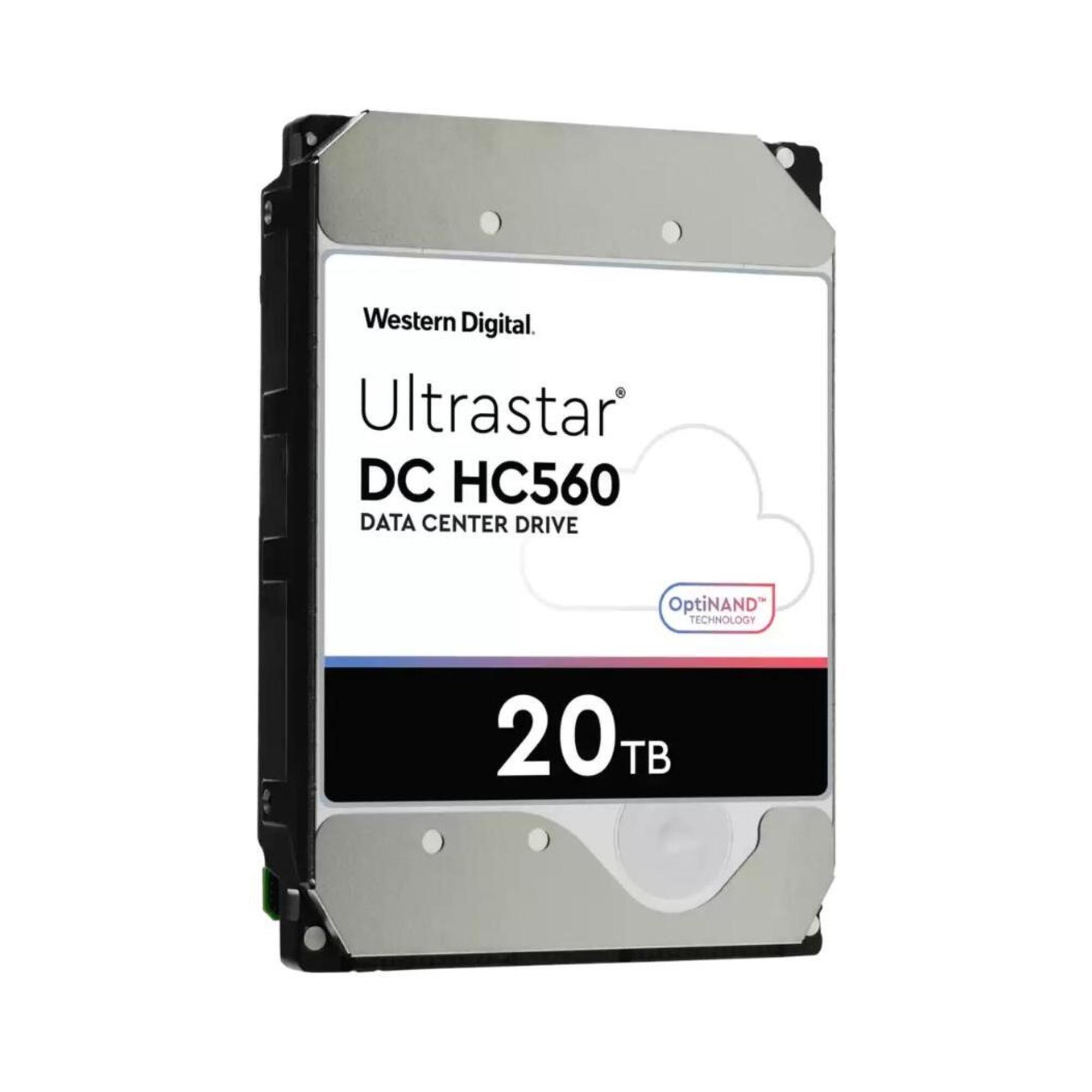 WD Ultrastar DC HC560 - Hard drive - 20 TB - internal - 3.5  - SAS 12Gb/s - 7200 rpm - buffer: 512 MB - Neuf