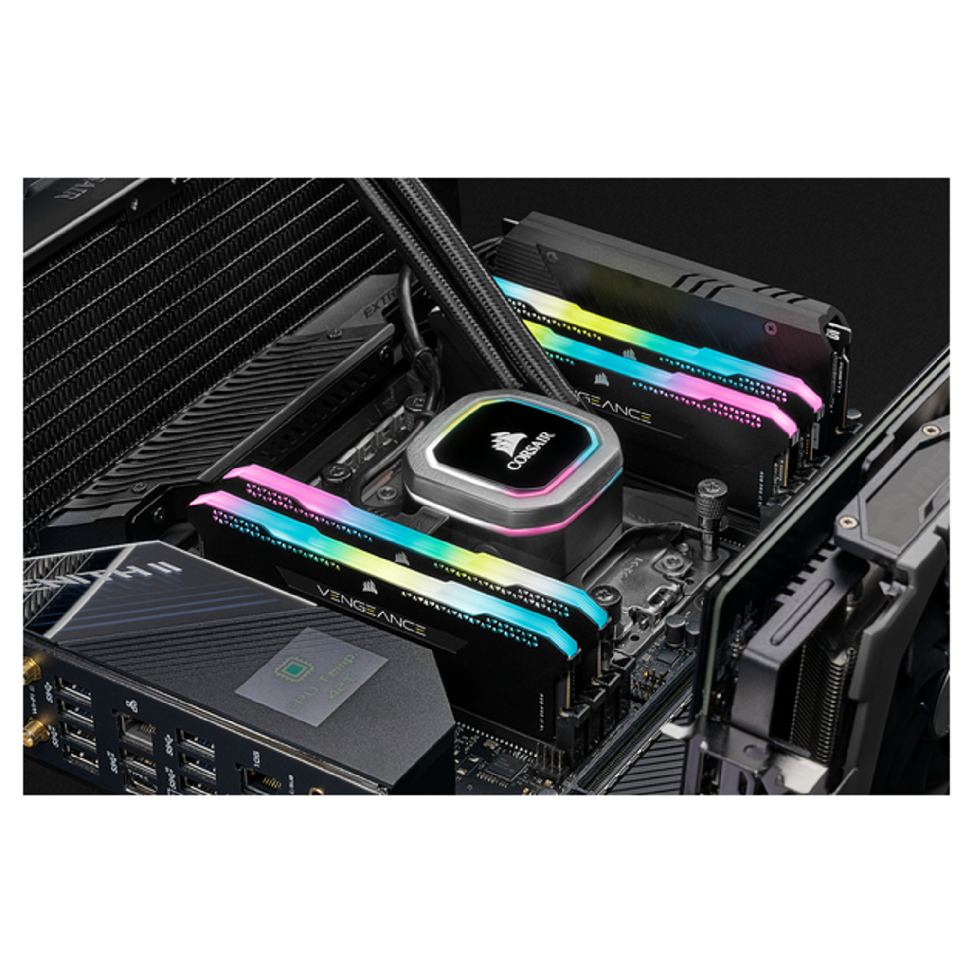 Corsair Vengeance RGB Pro CMH128GX4M4E3200C16 module de mémoire 128 Go 4 x 32 Go DDR4 3200 MHz - Neuf