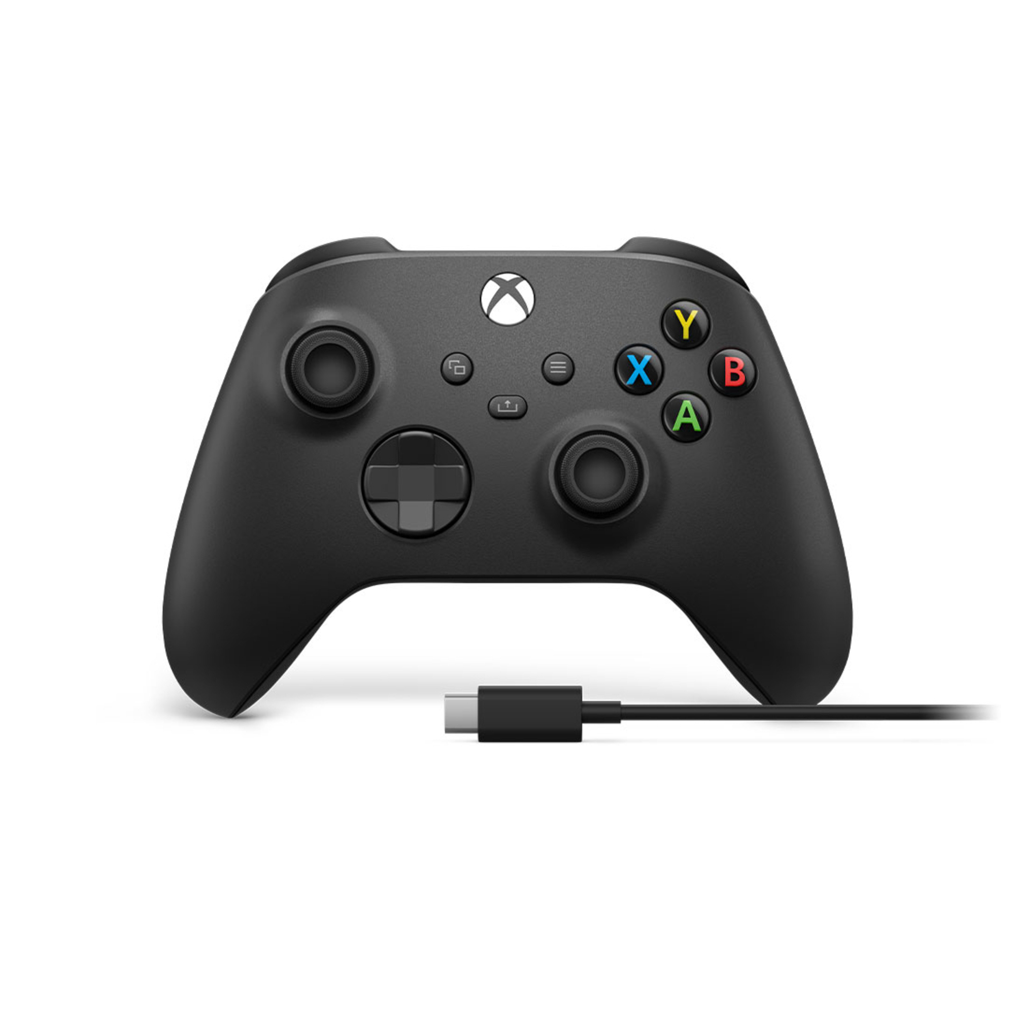 Microsoft Xbox Wireless Controller + USB-C Cable Noir Manette de jeu Analogique/Numérique PC, Xbox One, Xbox One S, Xbox One X, Xbox Series S, Xbox Series X - Neuf