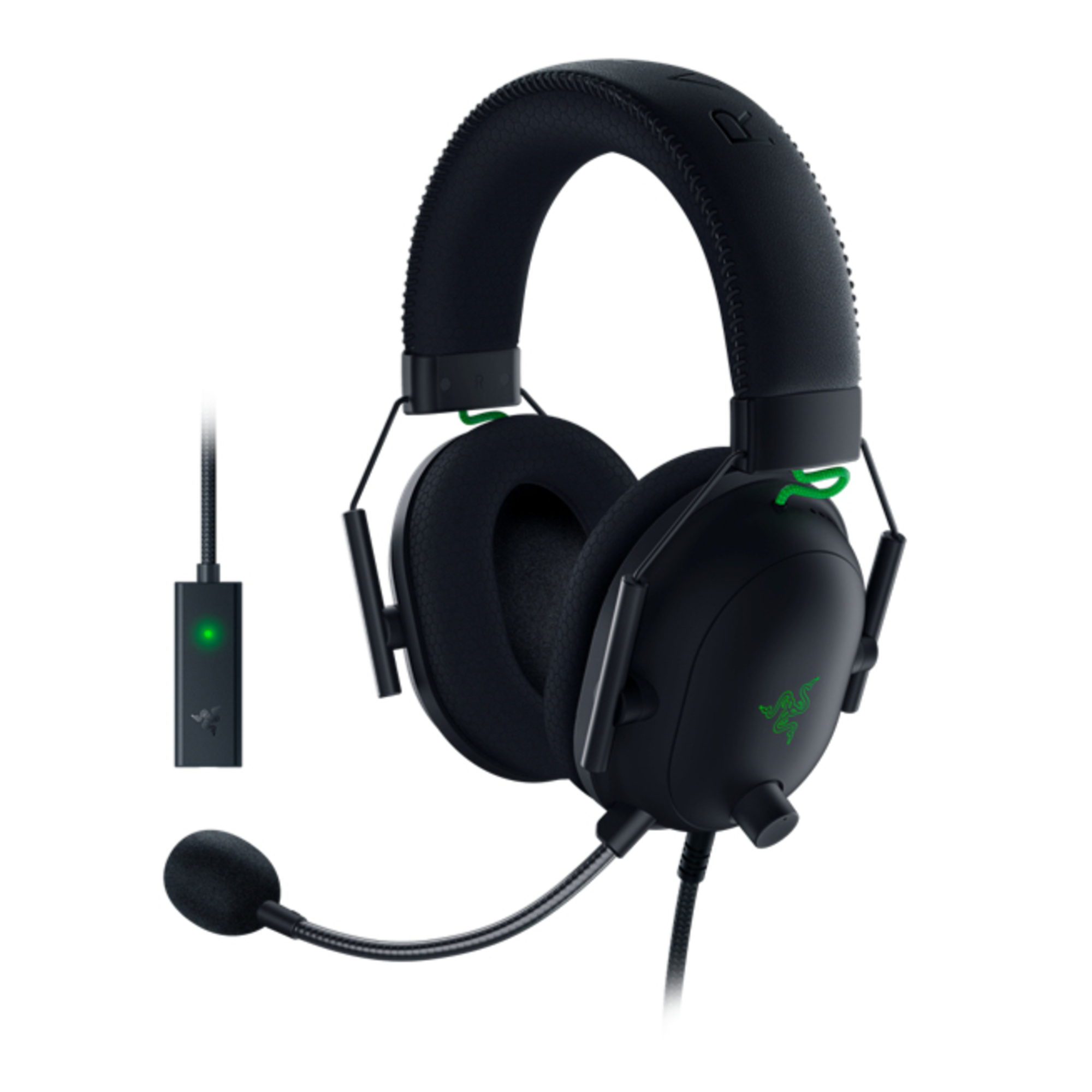 Razer Blackshark V2 Casque Avec fil Arceau Jouer Noir, Vert - Neuf