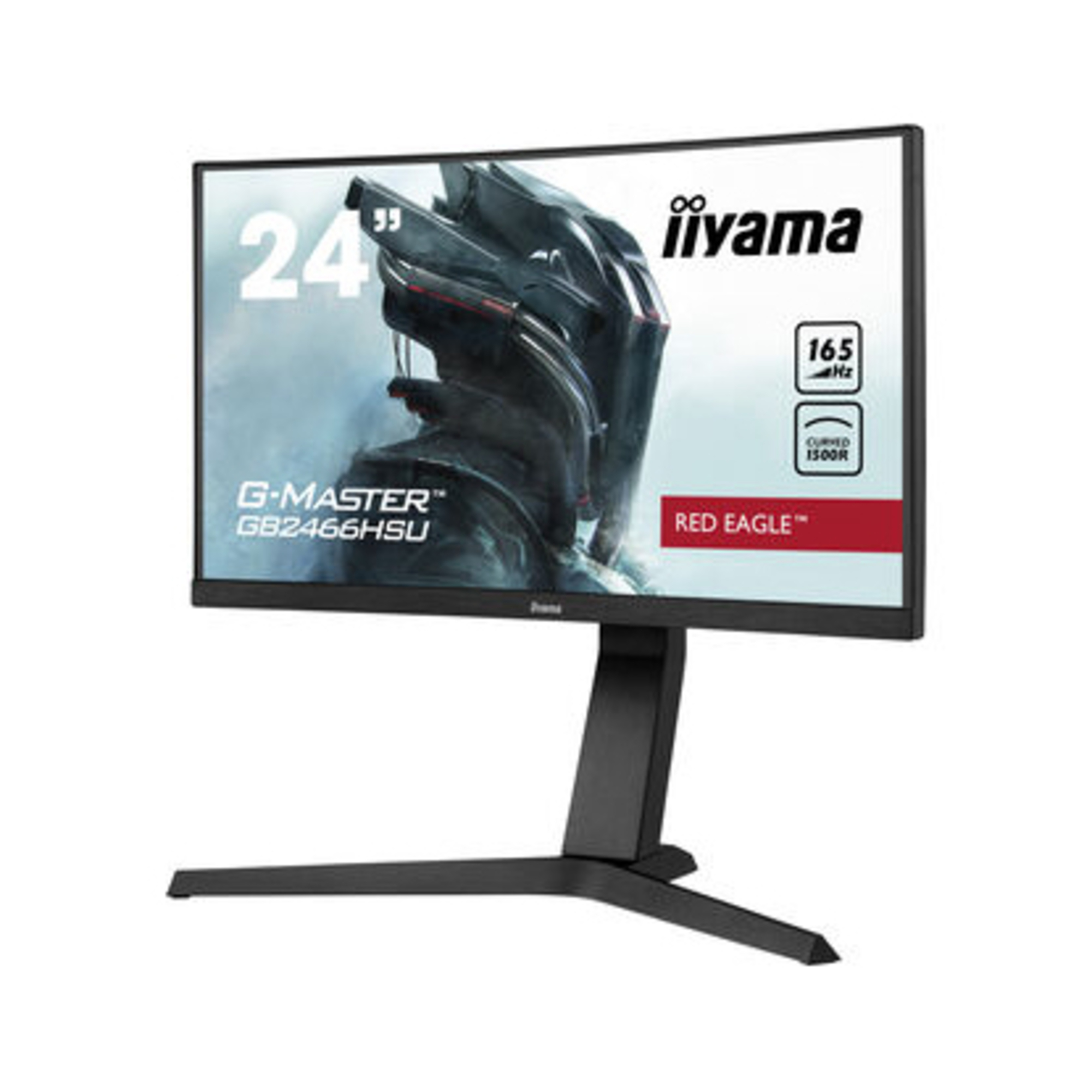 Ecran PC Gamer Incurvé IIYAMA G Master Eagle GB2466HSU B1 23 6 FHD Dalle VA 1 ms 165Hz 2 x HDMI / DP AMD - vue 4