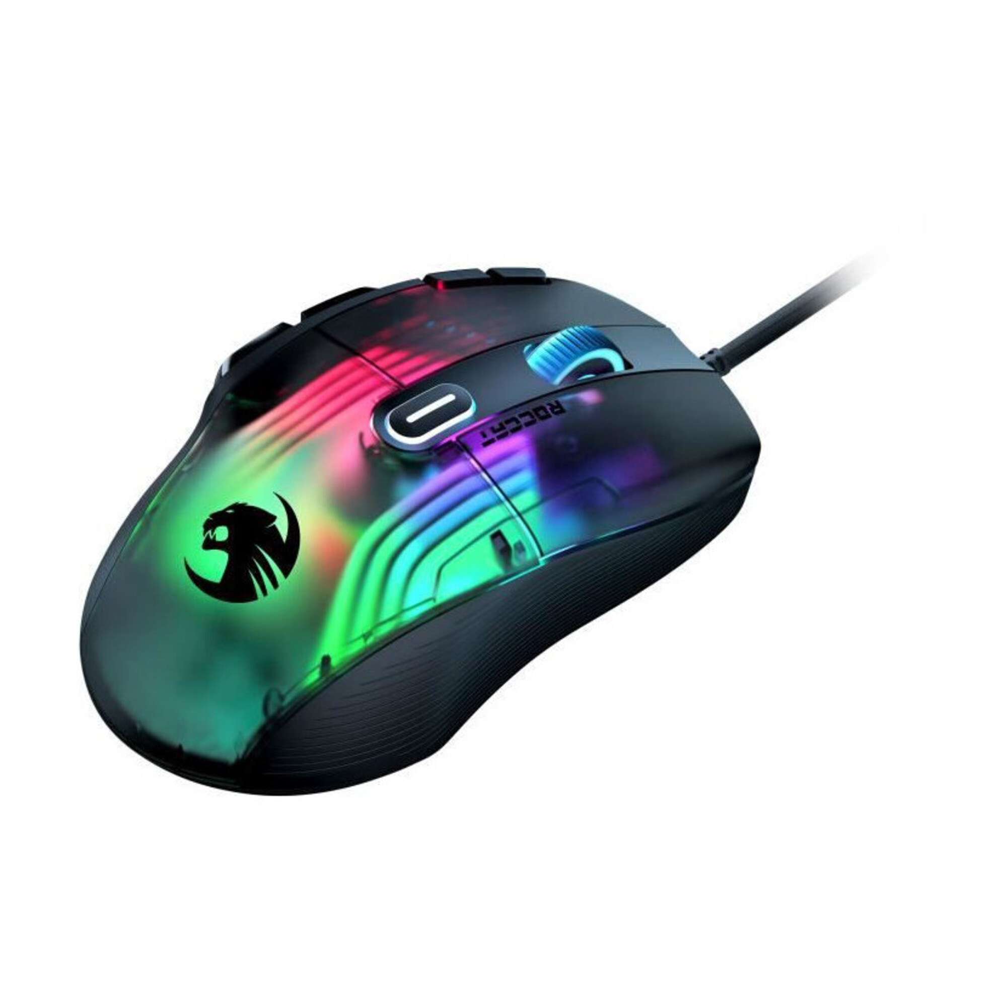 Roccat Kone XP de Jeu à éclairage 3D dotée d'un capteur Optique de 19 000 DPI d'une molette Krystal 4D avec Un Design Bouton et Un éclairage AIMO RGB - vue 3