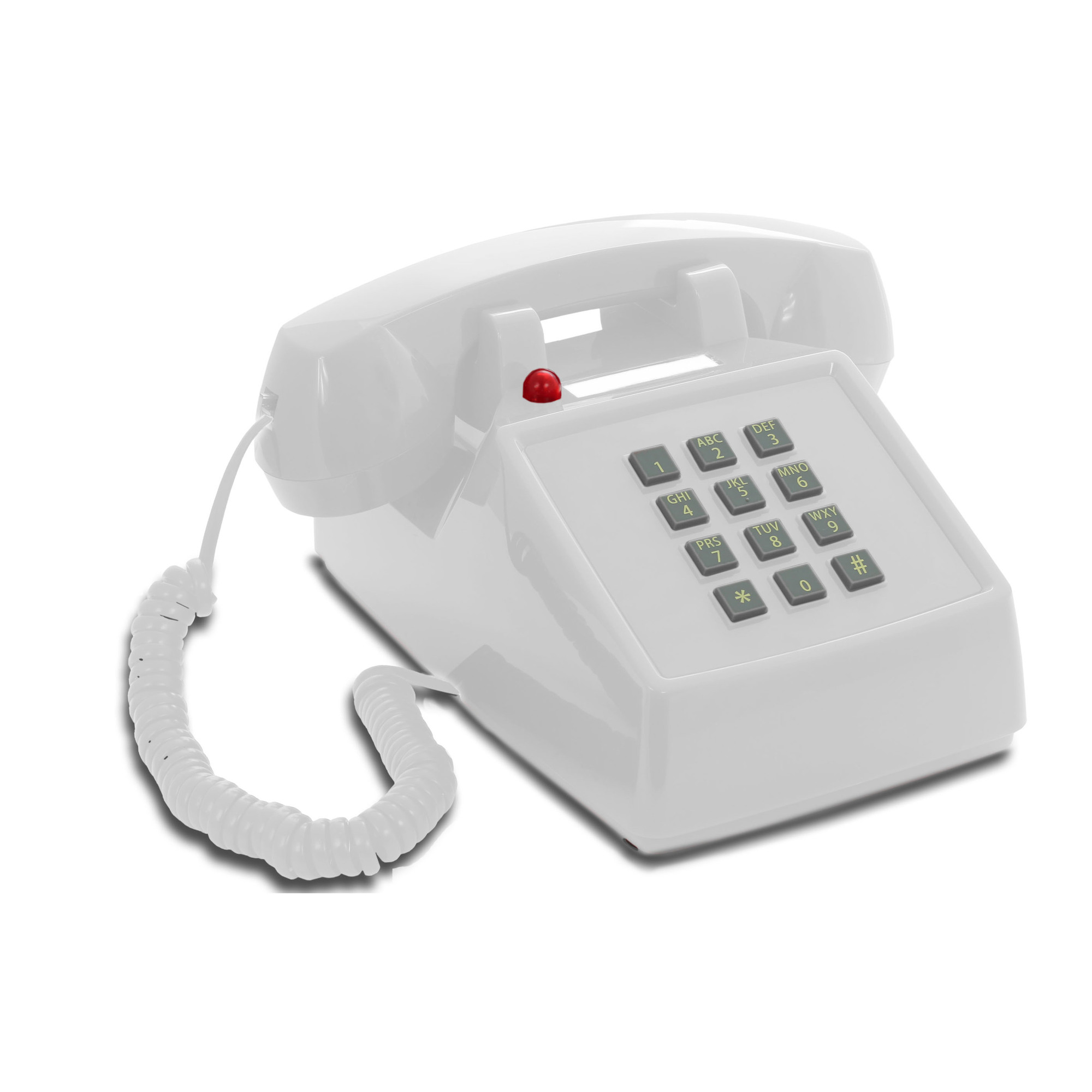 OPIS PushMeFon Cable : Téléphone rétro a touches avec sonnerie en métal - Neuf