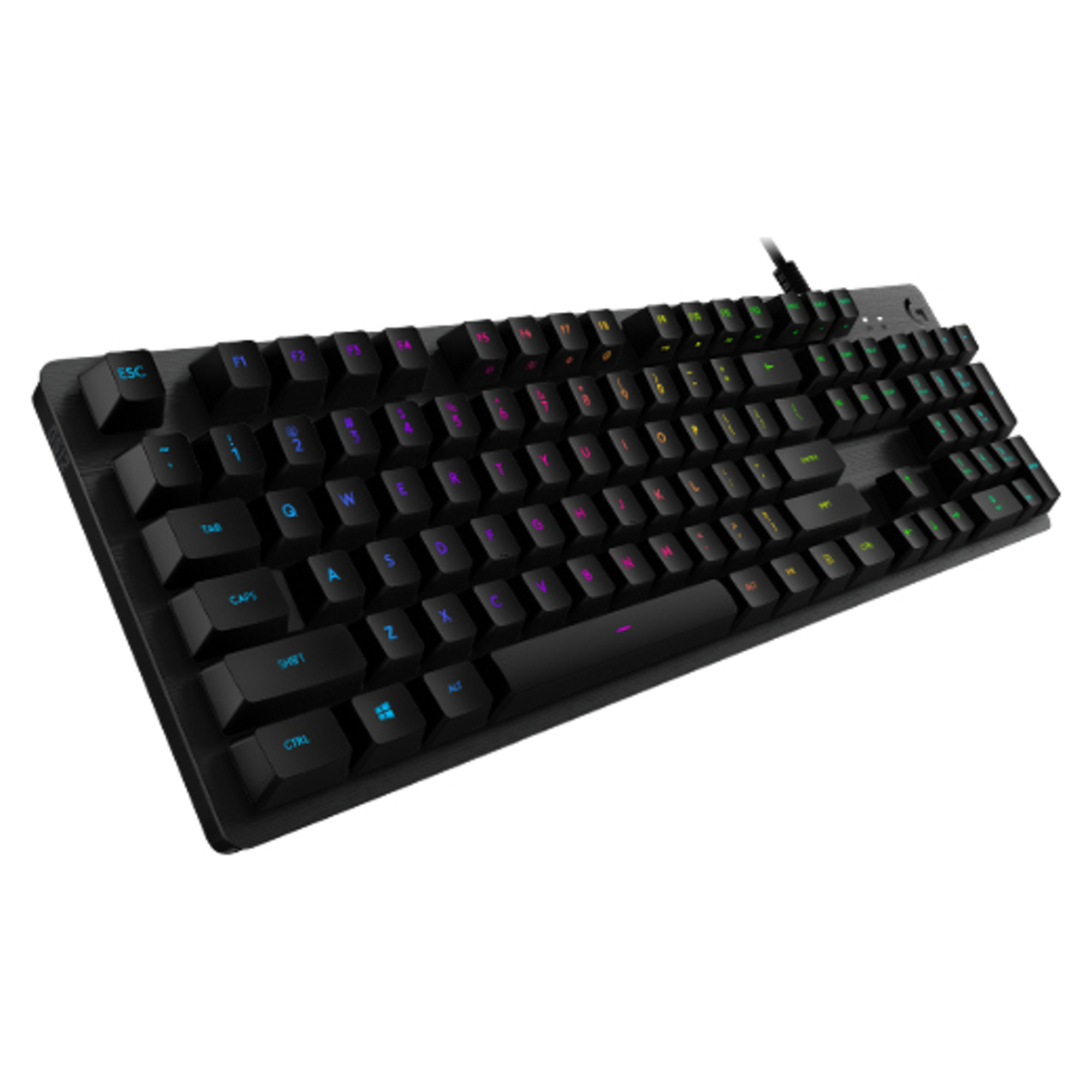 Logitech G G512 Carbon RGB Mechanical Gaming Keyboard, GX Blue (Clicky) clavier USB AZERTY Français Charbon - Neuf