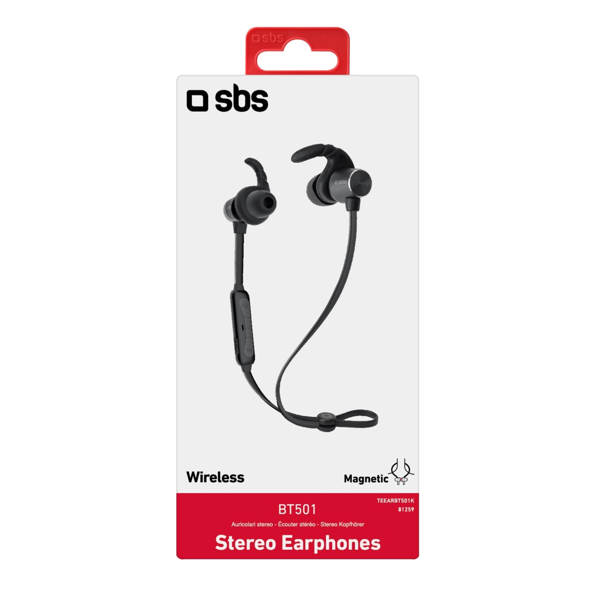 SBS TEEARBT501K écouteur/casque Sans fil Ecouteurs Sports Bluetooth Noir - vue 2