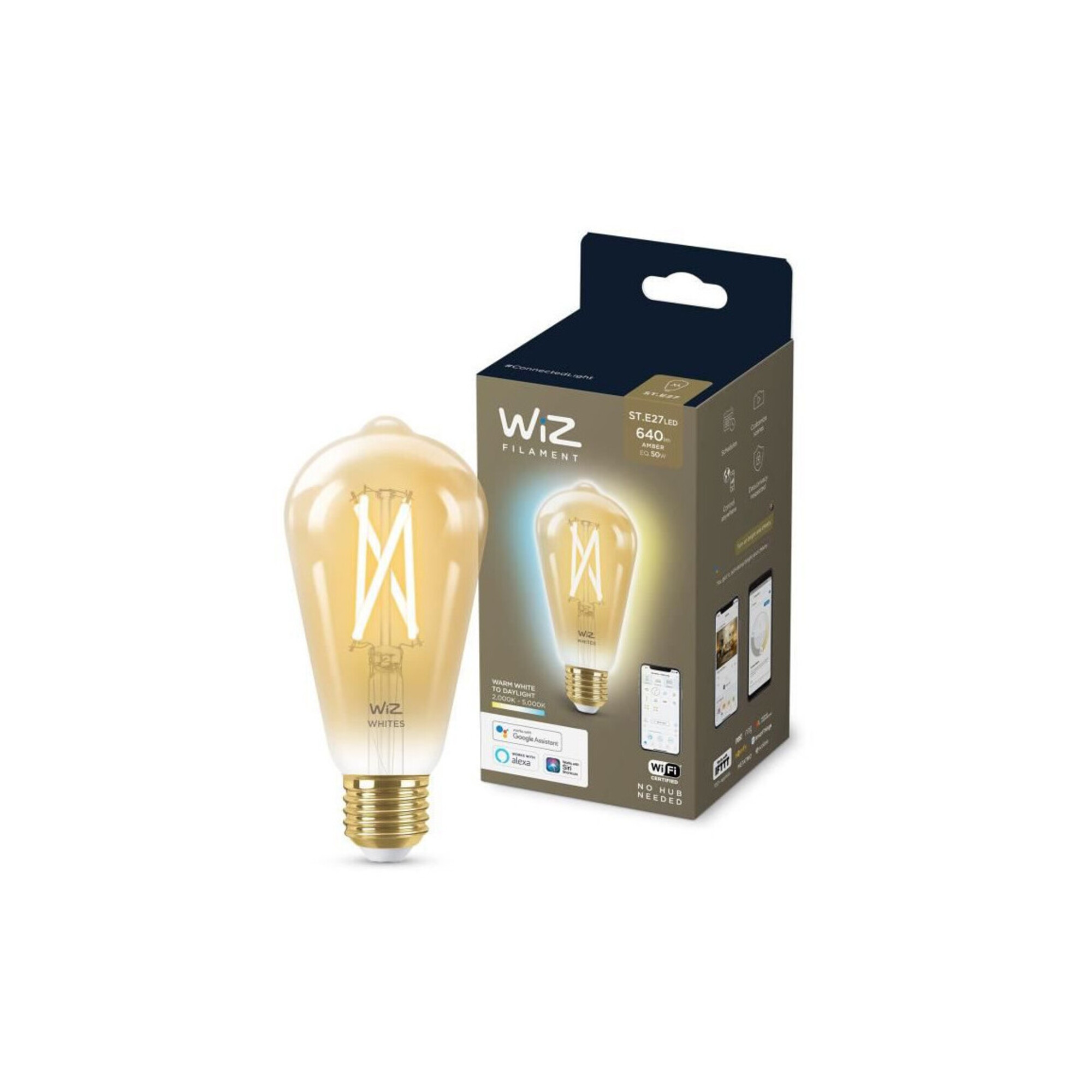 WiZ Ampoule ambre à filament ST64 E27 Neuf