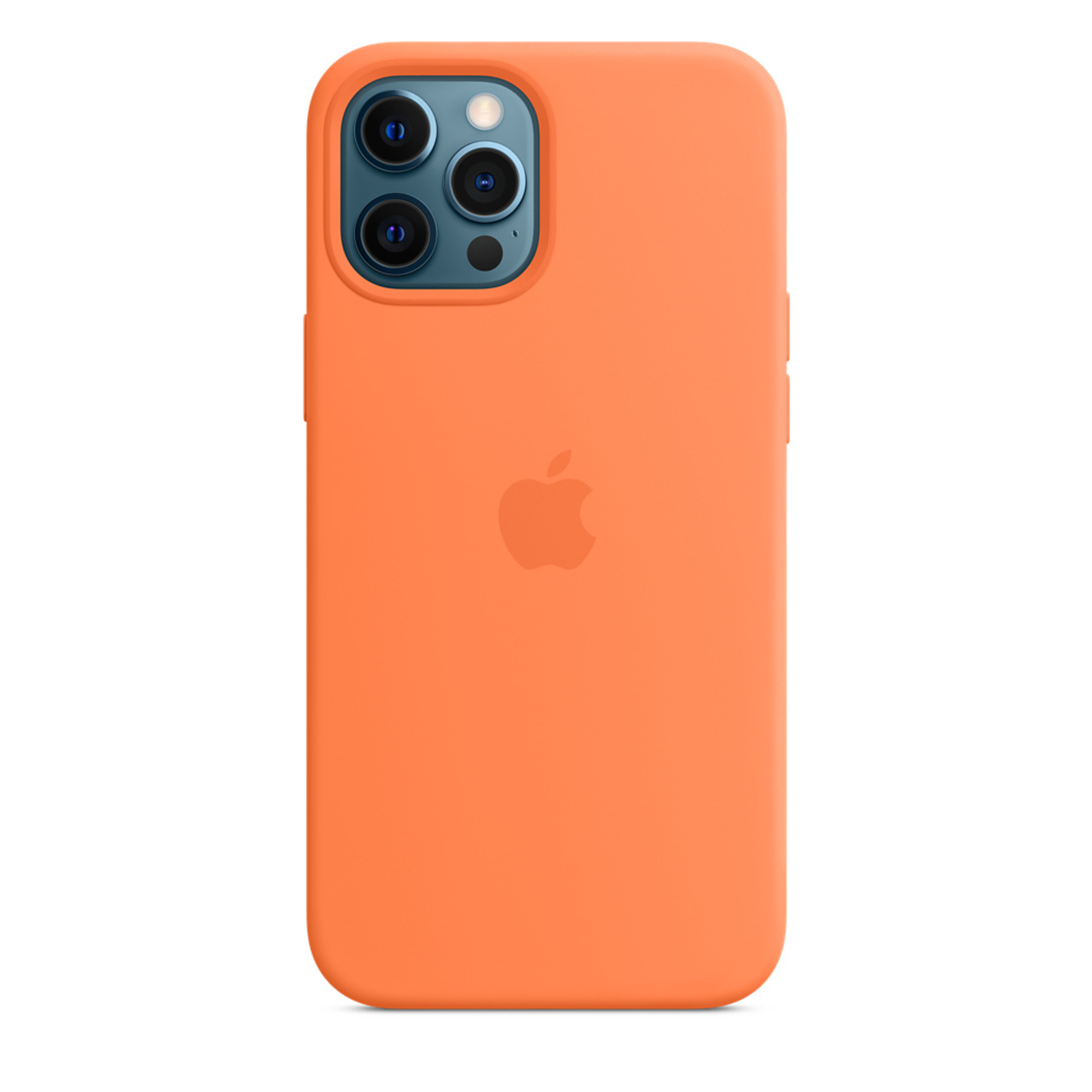 APPLE Coque en silicone avec MagSafe pour iPhone 12 Pro Max Orange - Neuf
